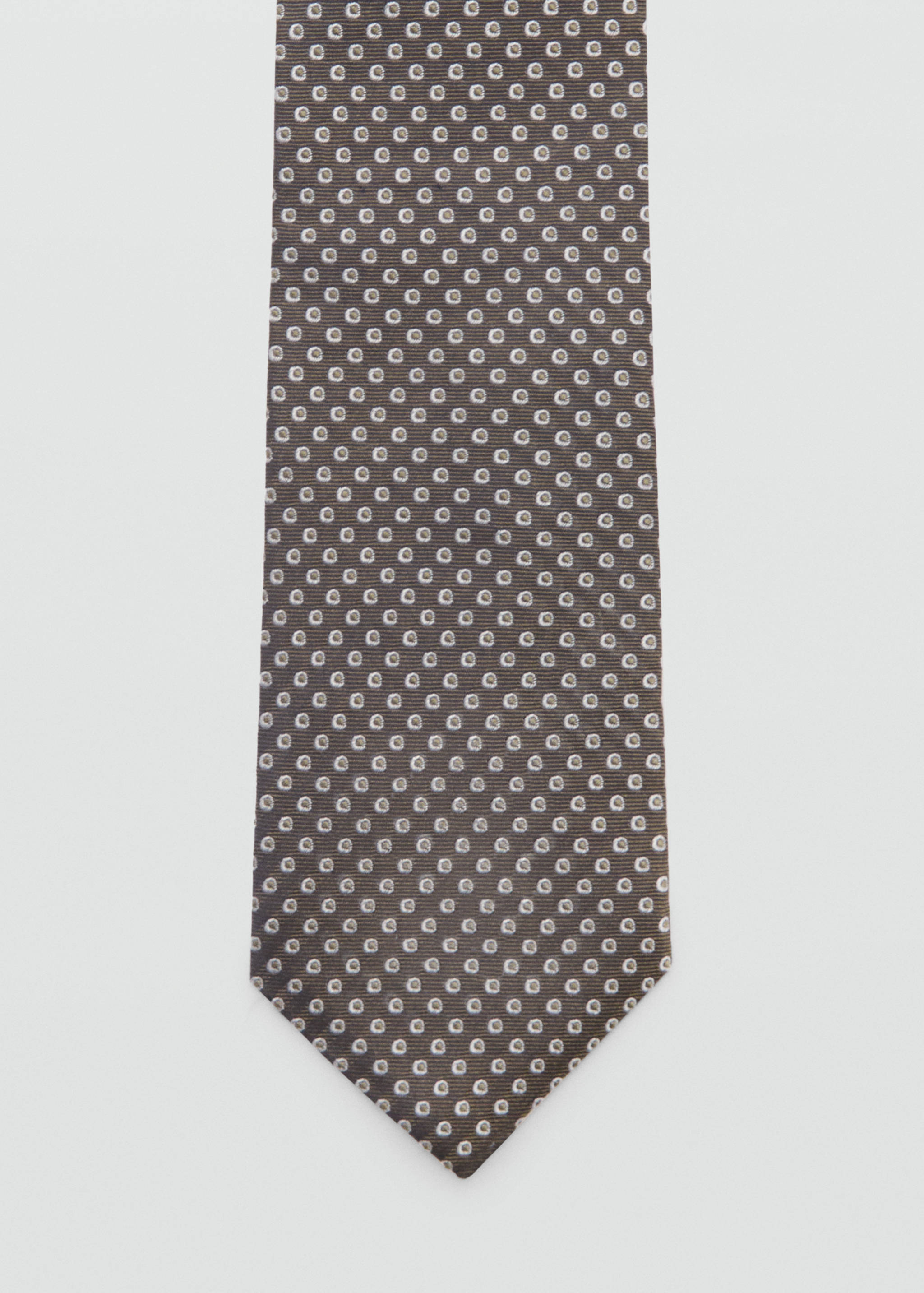 Mango Geometrik desenli ipek kravat görsel 3
