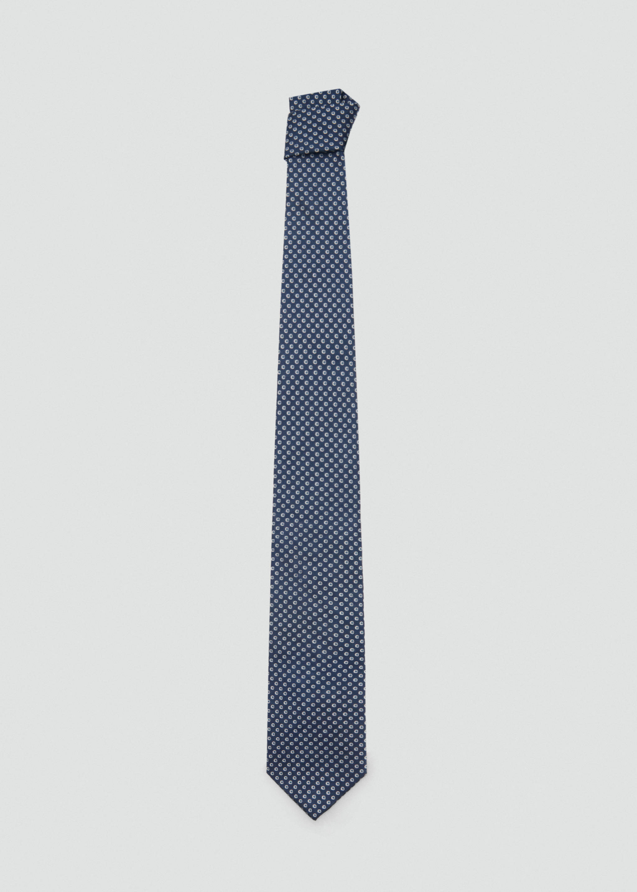 Geometric patterned silk tie - Article without model