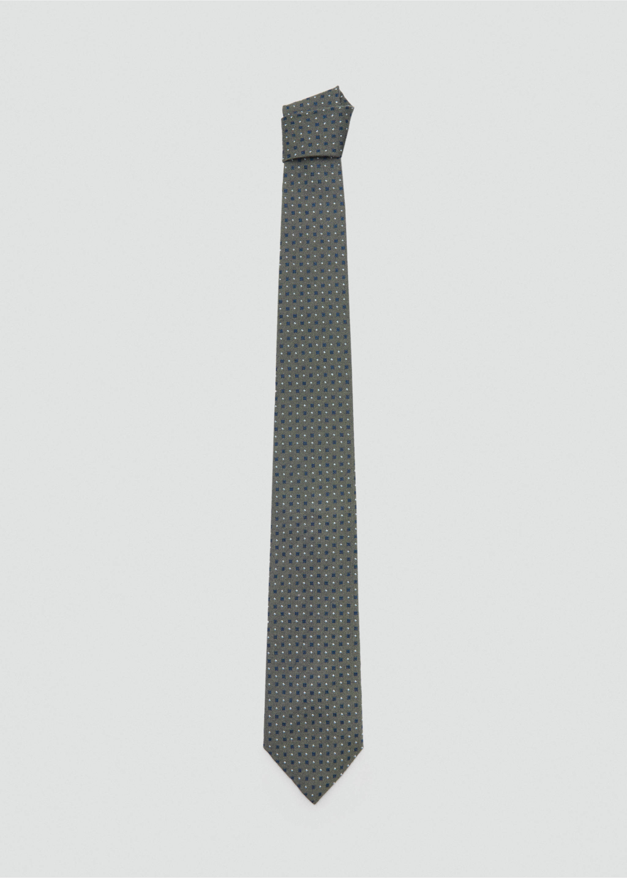 Kalıplı dut ipek kravat - Modelsiz ürün, Haki Renk. Ref: 87040610-00.