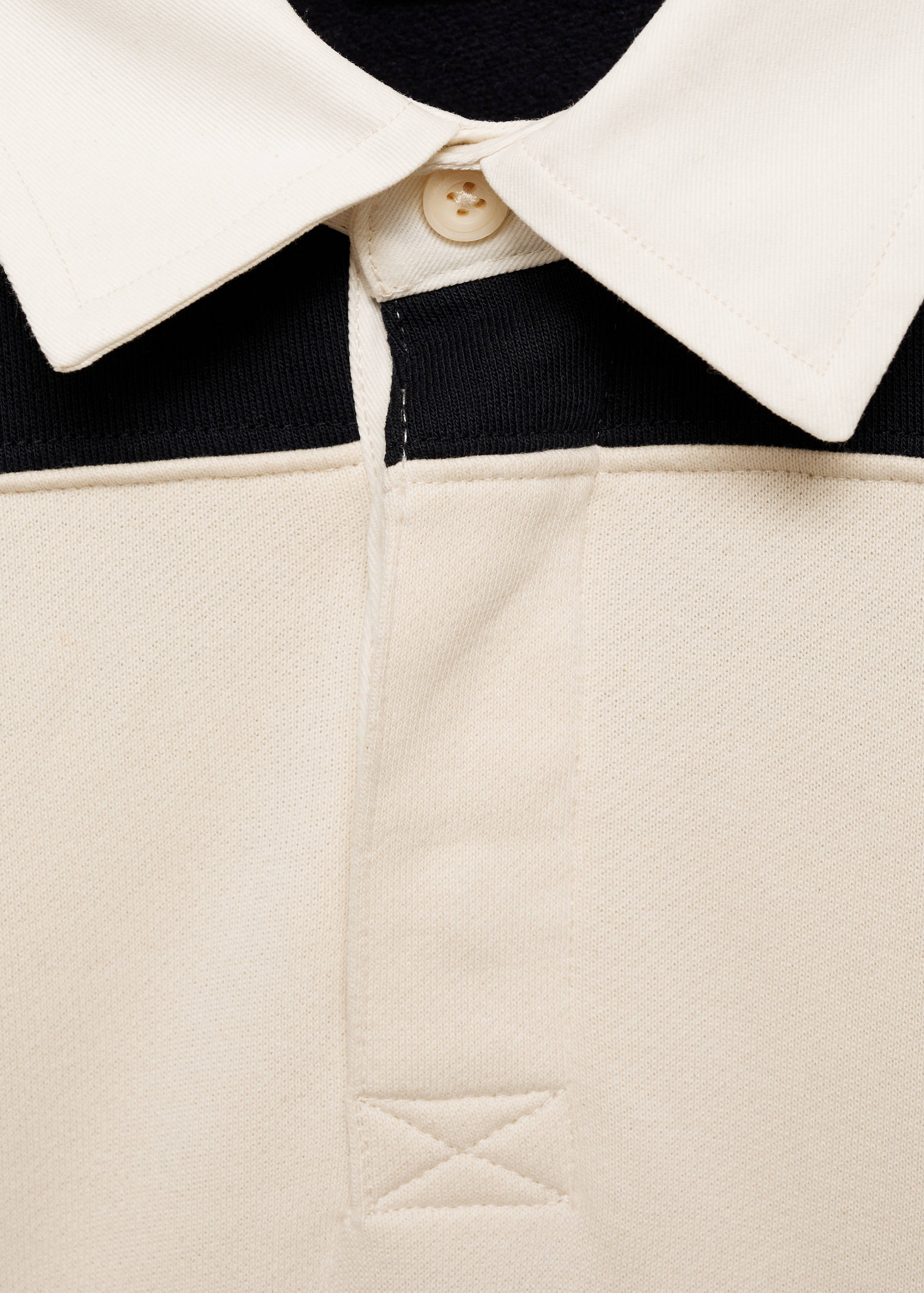 Striped cotton polo sweatshirt - Details of the article 8