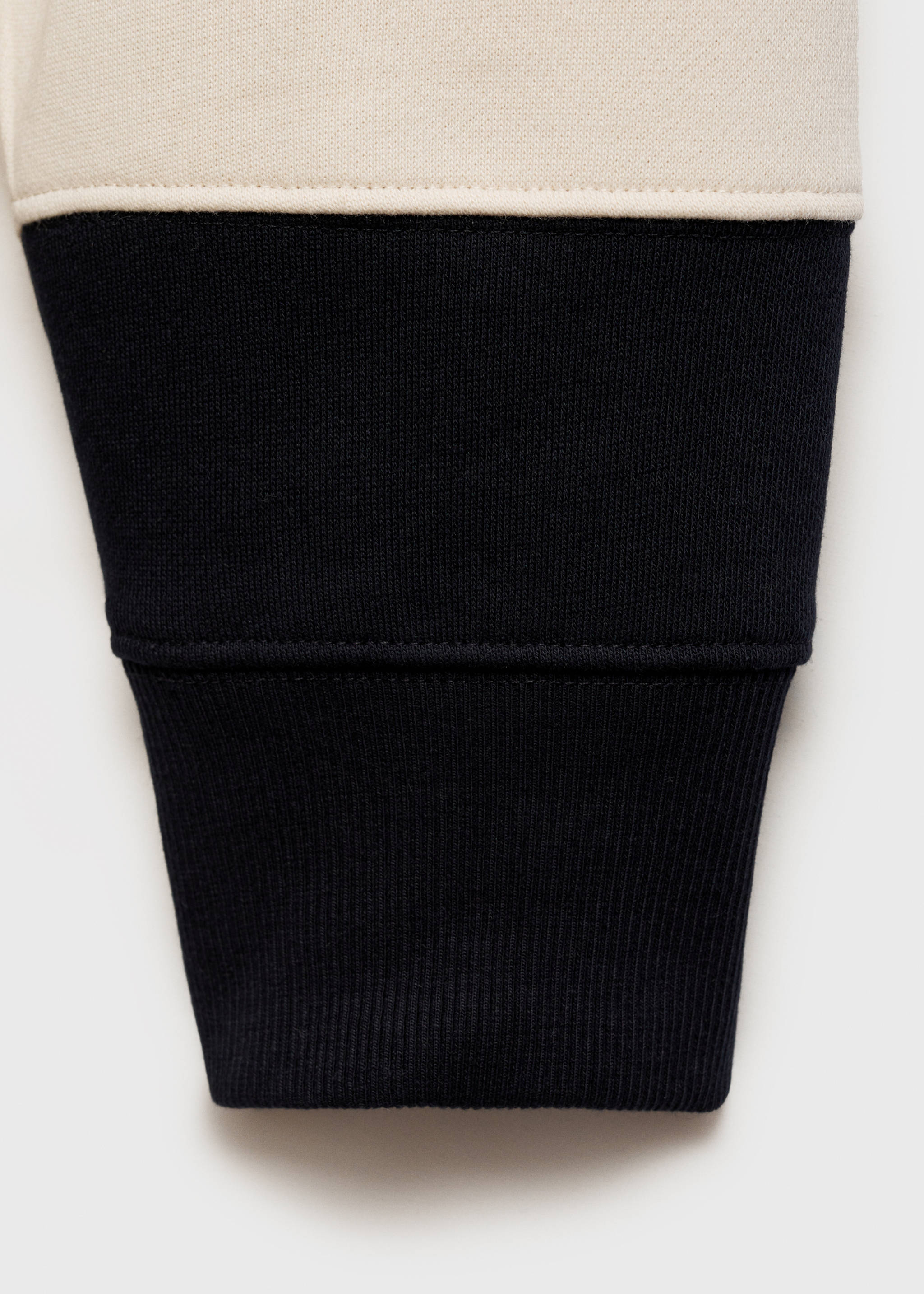 Striped cotton polo sweatshirt - Details of the article 0