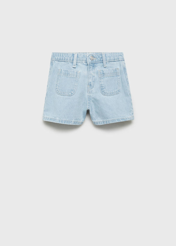 MANGO KIDS - Short denim poches bleu clair - 12 - Fille