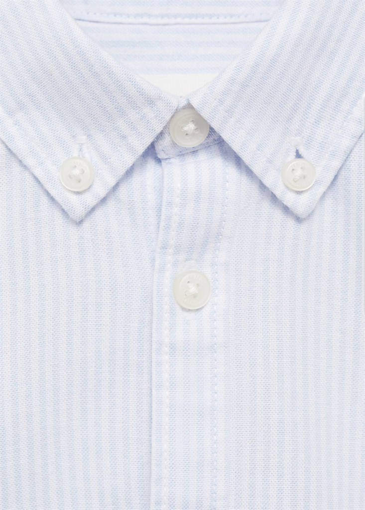 Striped Oxford shirt — Sky Blue