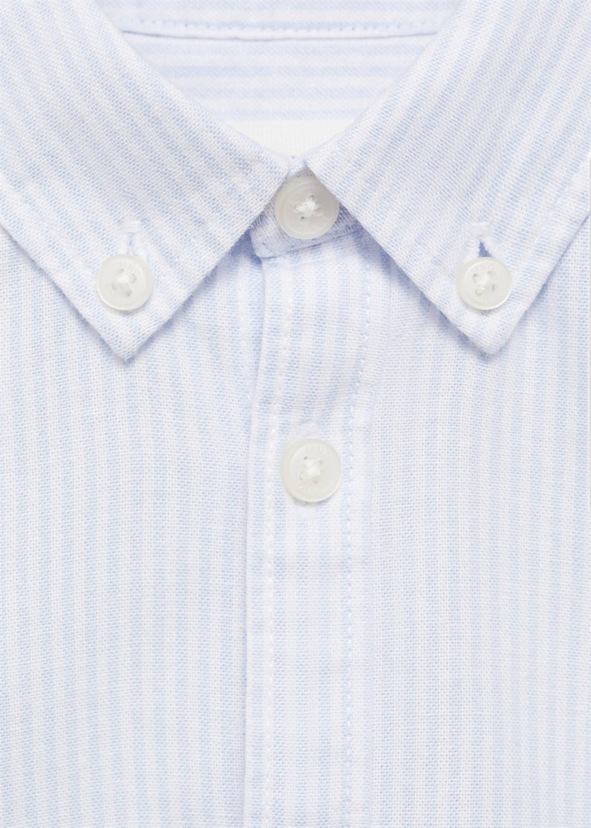 Striped Oxford shirt — Sky Blue