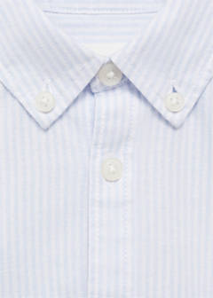 Striped Oxford shirt — Sky Blue 4