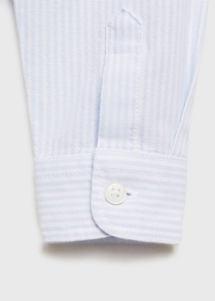 Striped Oxford shirt — Sky Blue