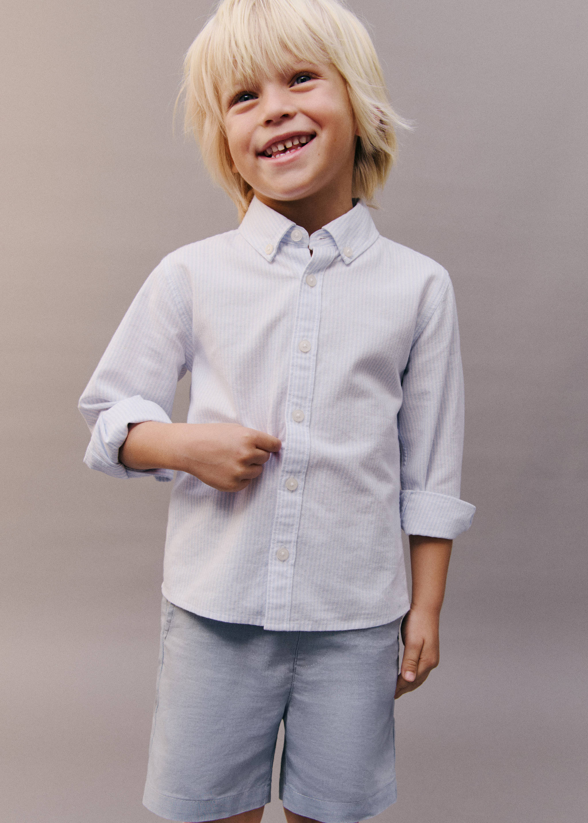 Striped Oxford shirt - Details of the article 5