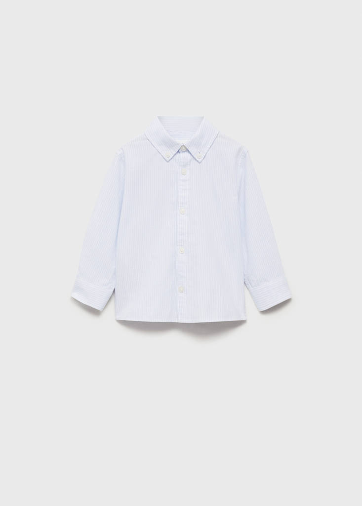 Striped Oxford shirt — Sky Blue