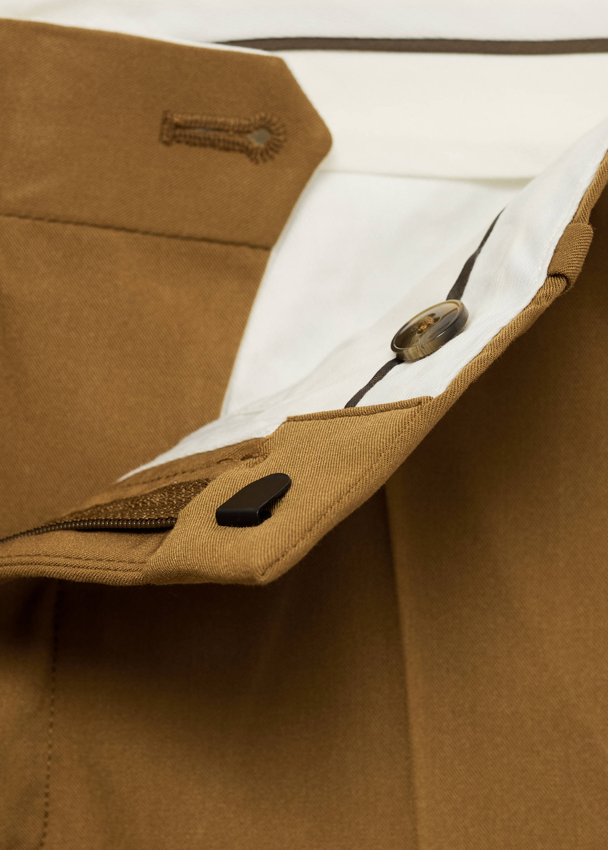 Stretch fabric super slim-fit suit trousers - Details of the article 0