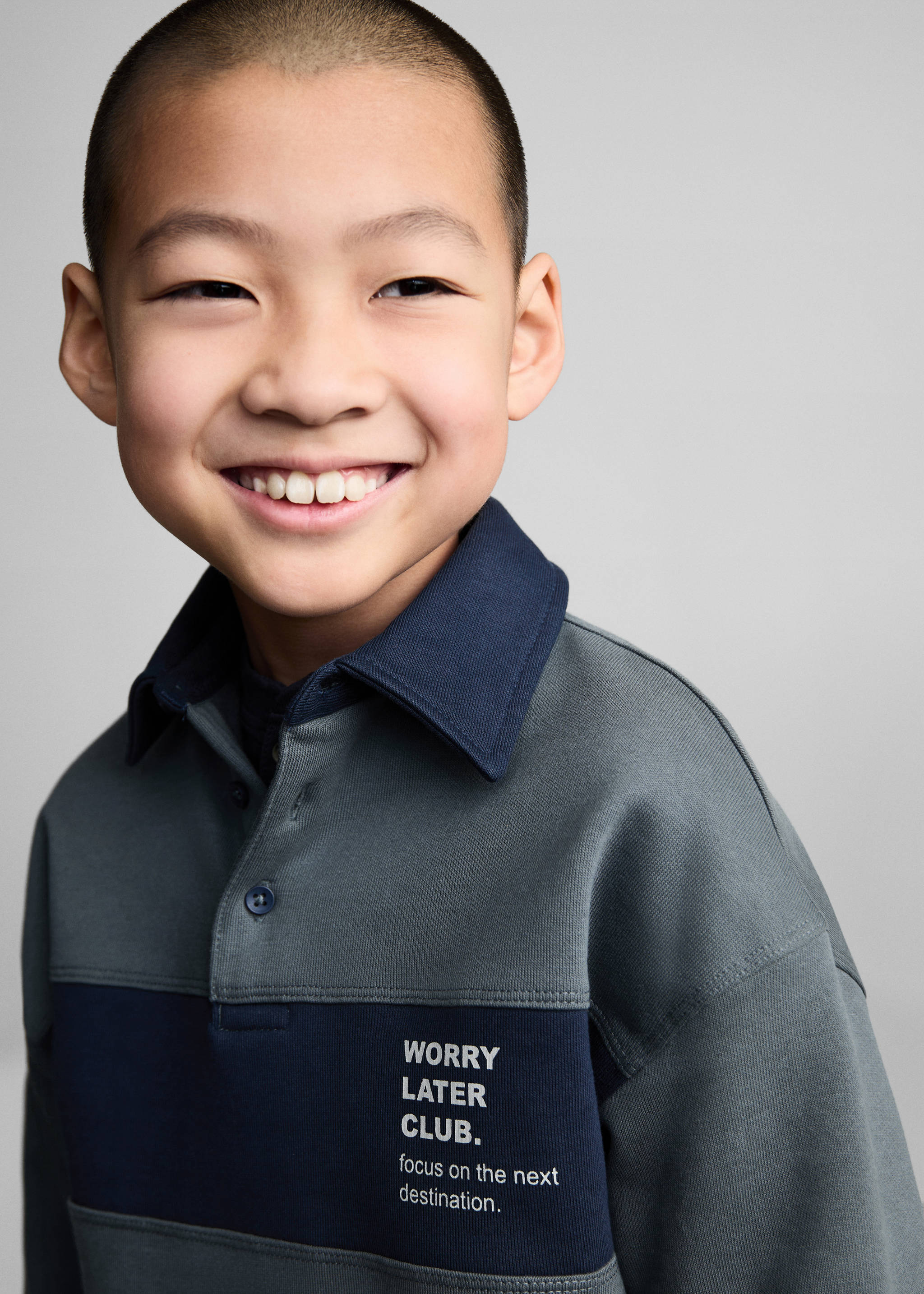 Світшот-поло в смужку - Детальніше про товар 1