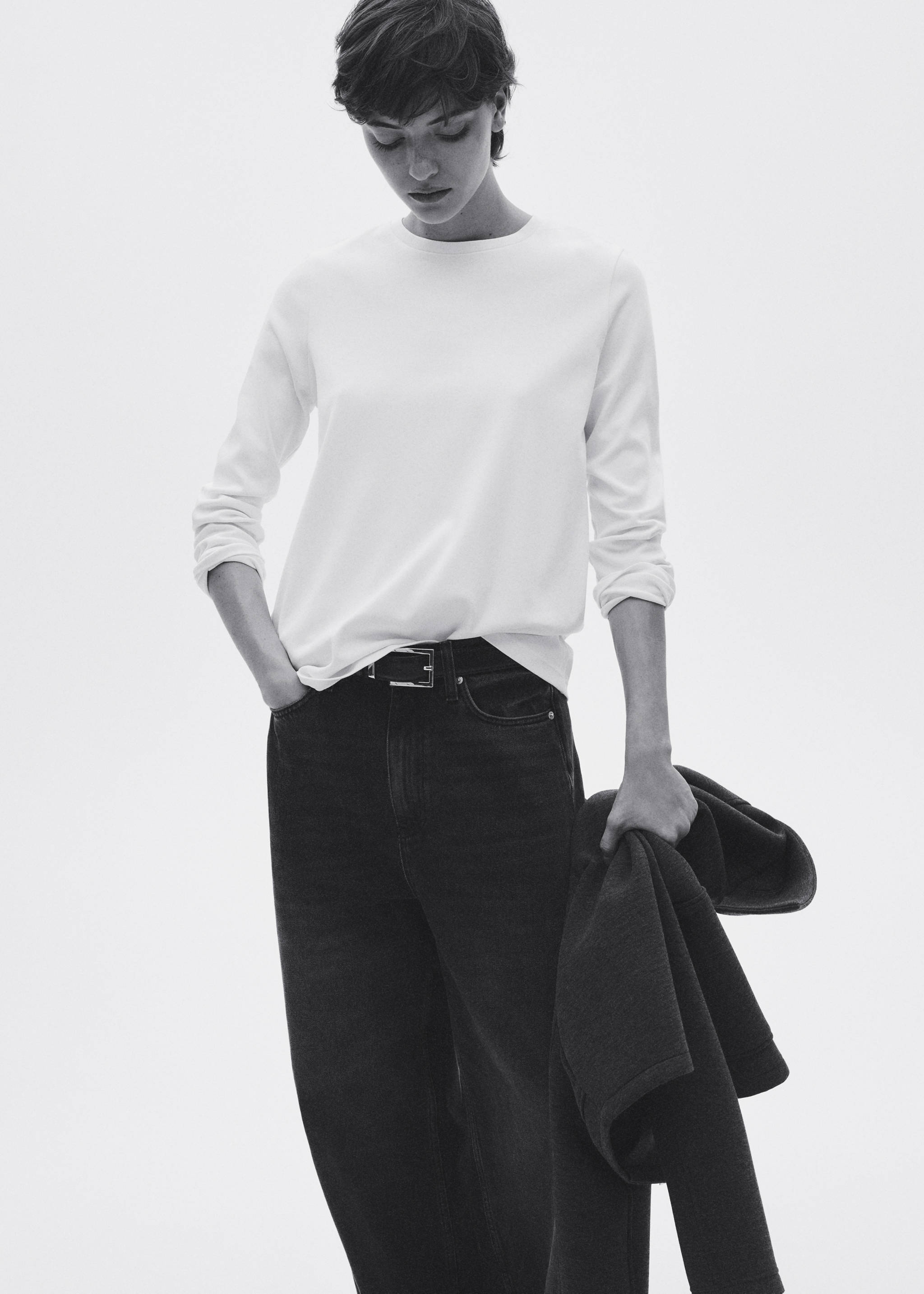 Cotton maternity t-shirt - Medium plane