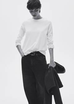 Cotton maternity t-shirt — White 1