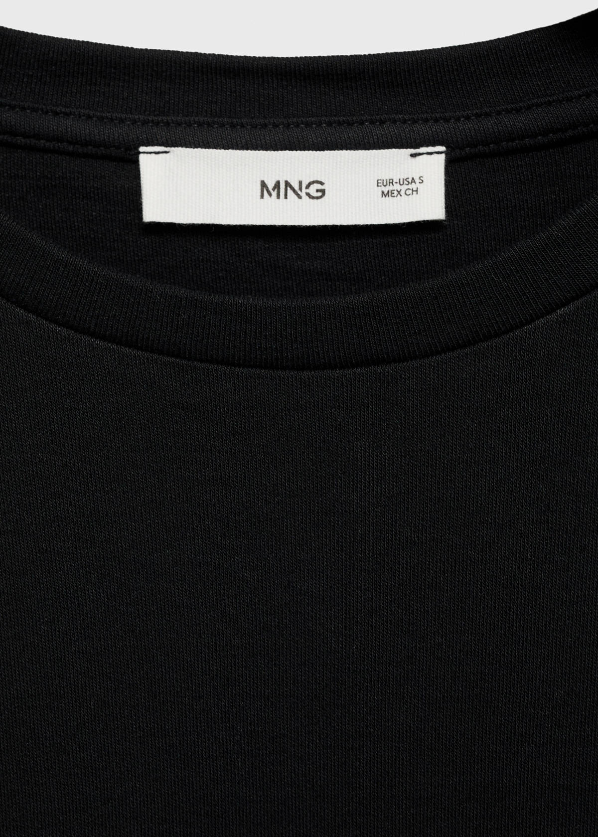 Cotton maternity t-shirt — Black