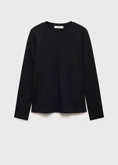 Cotton maternity t-shirt — Black 5