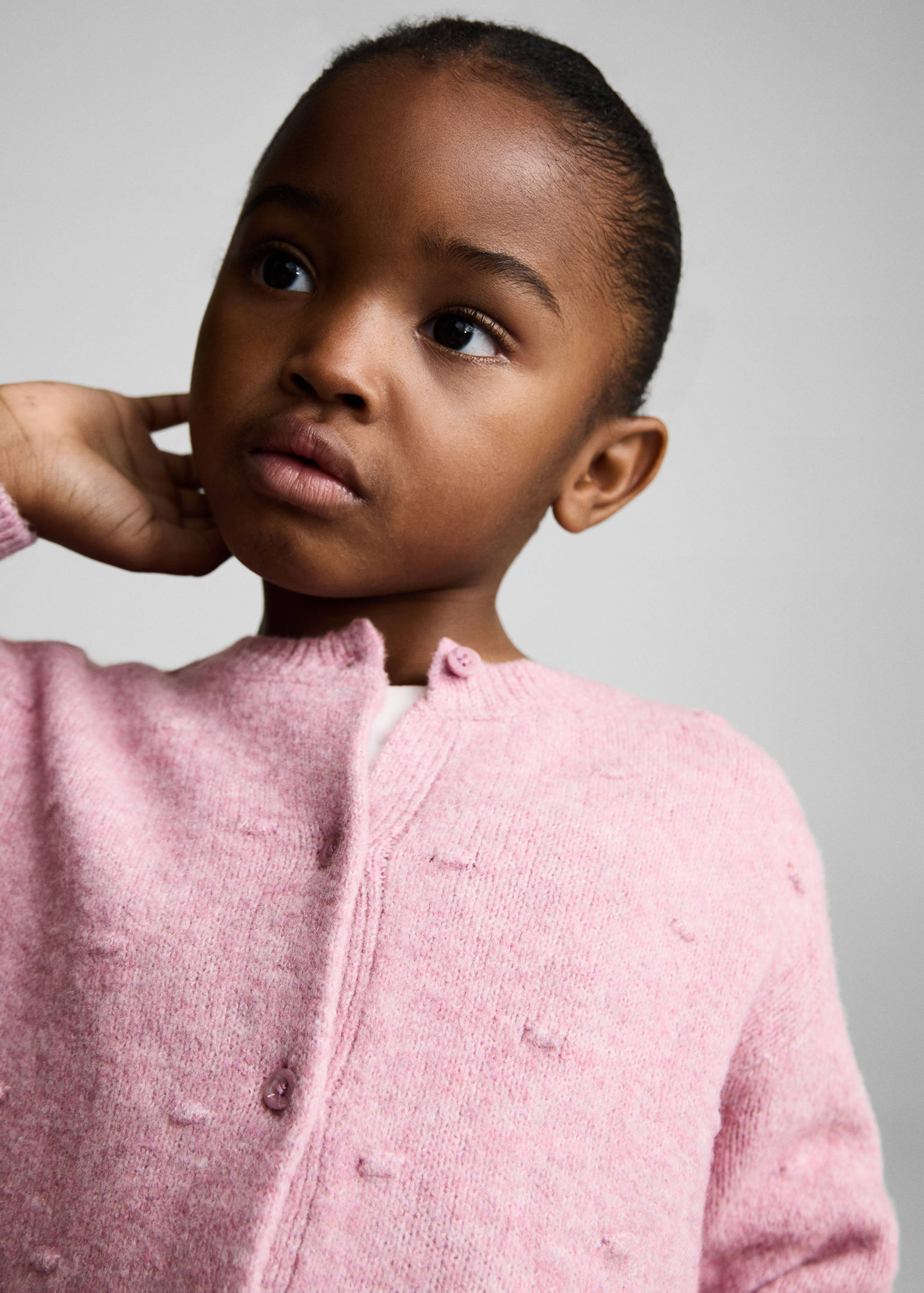 سترة صوفية محبوكة بأزرار - تفاصيل المنتج 1