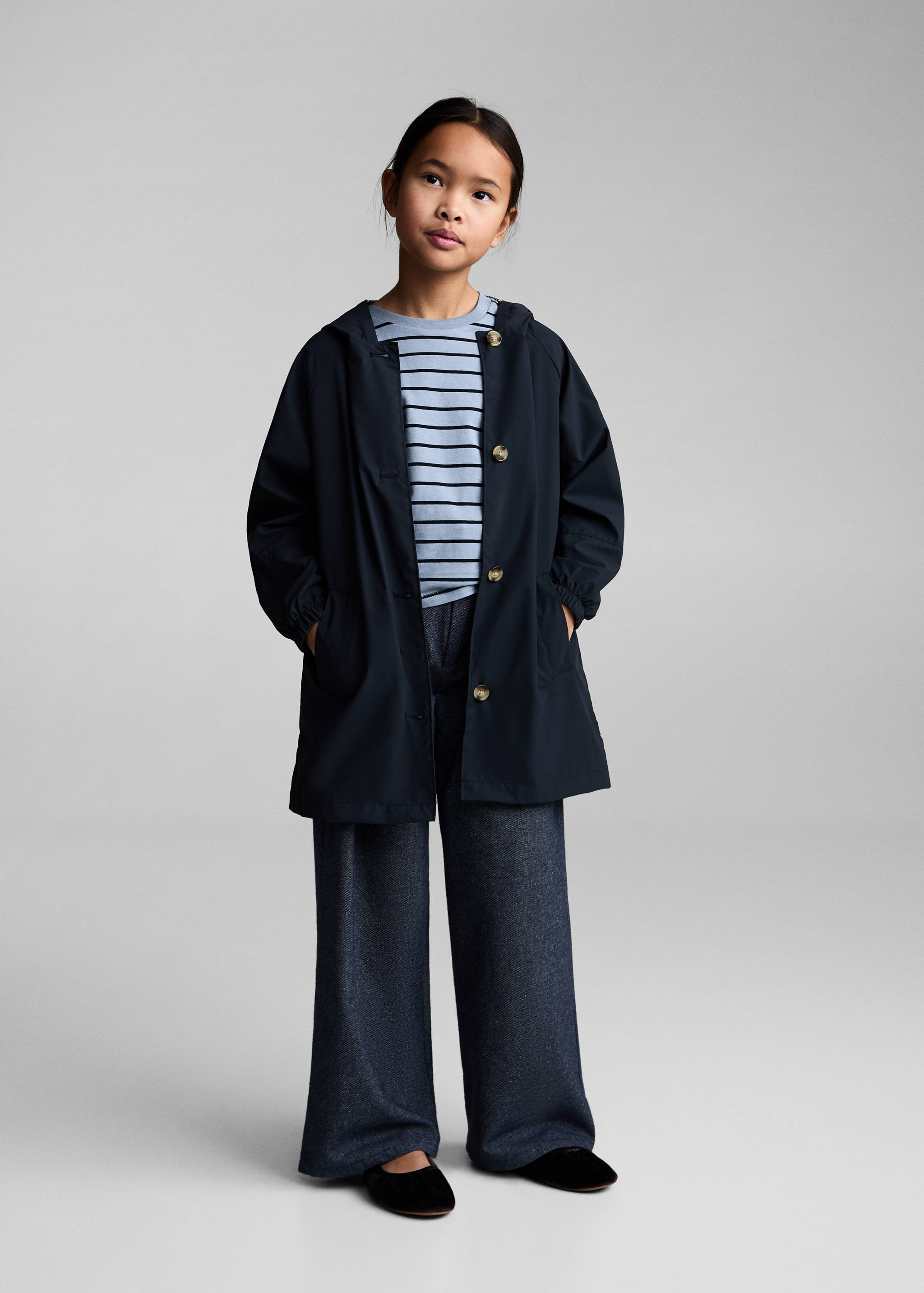 T-shirt coton à rayures - Plan général