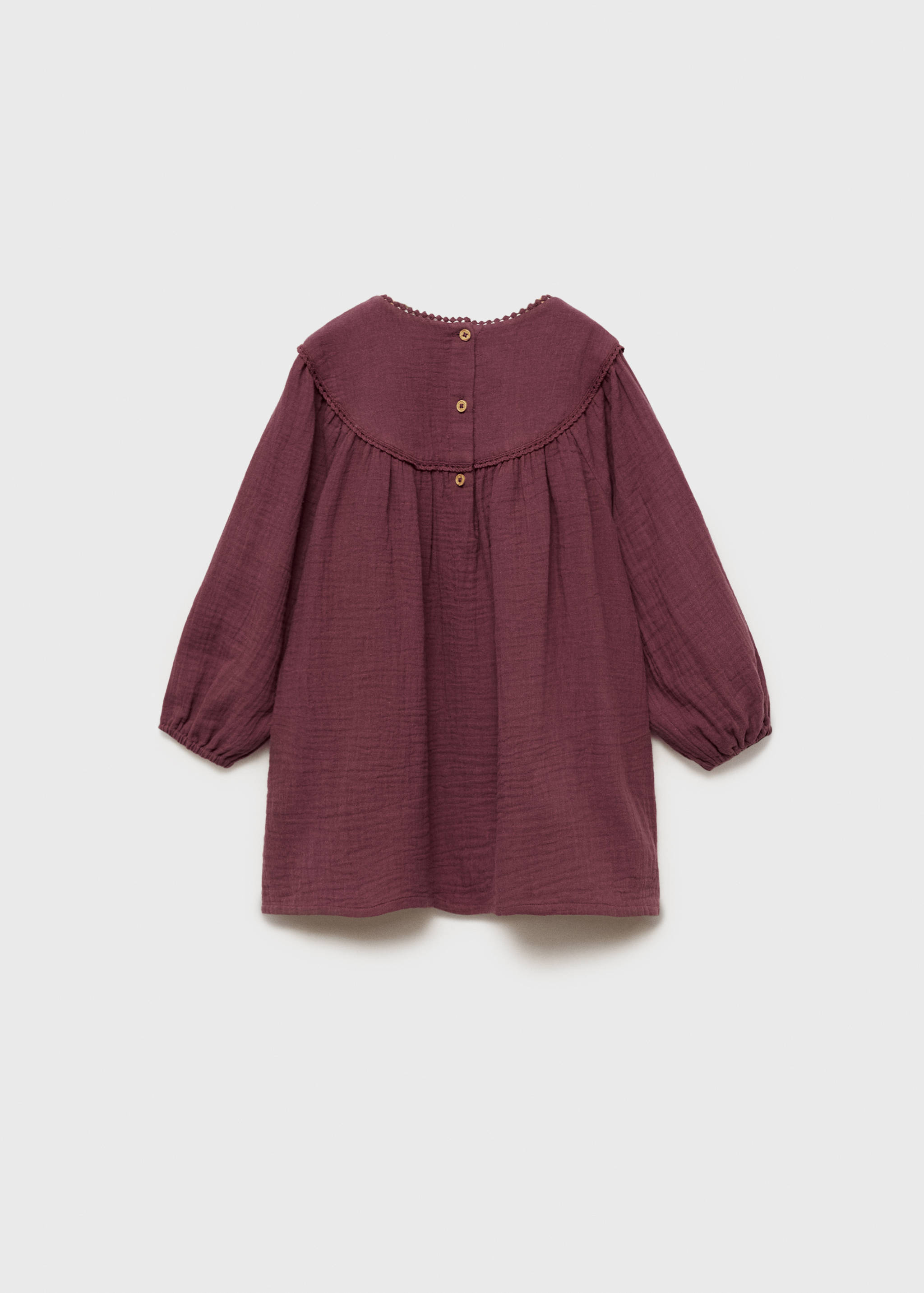 Embroidered cotton dress - Reverse of the article