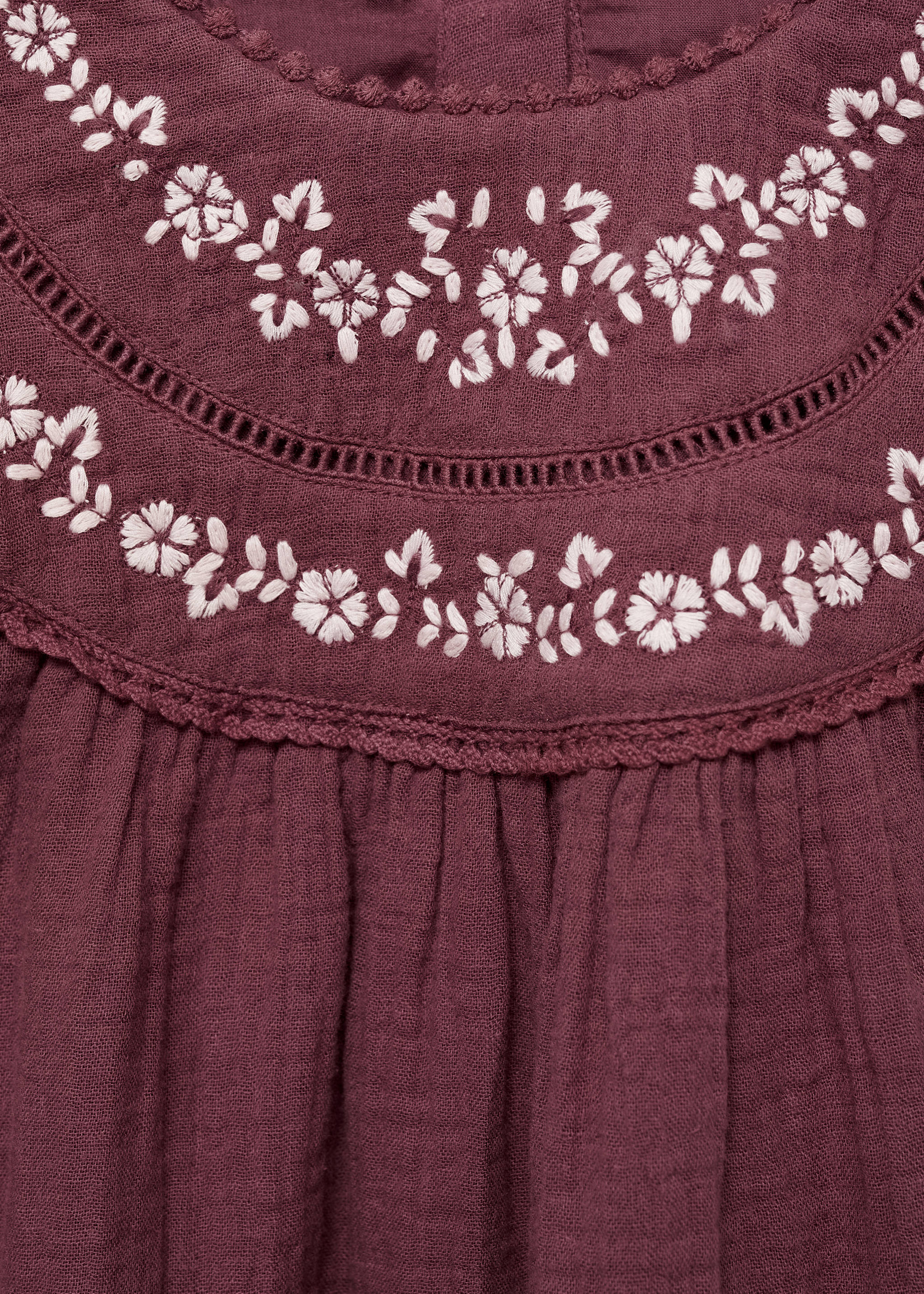Embroidered cotton dress - Details of the article 8
