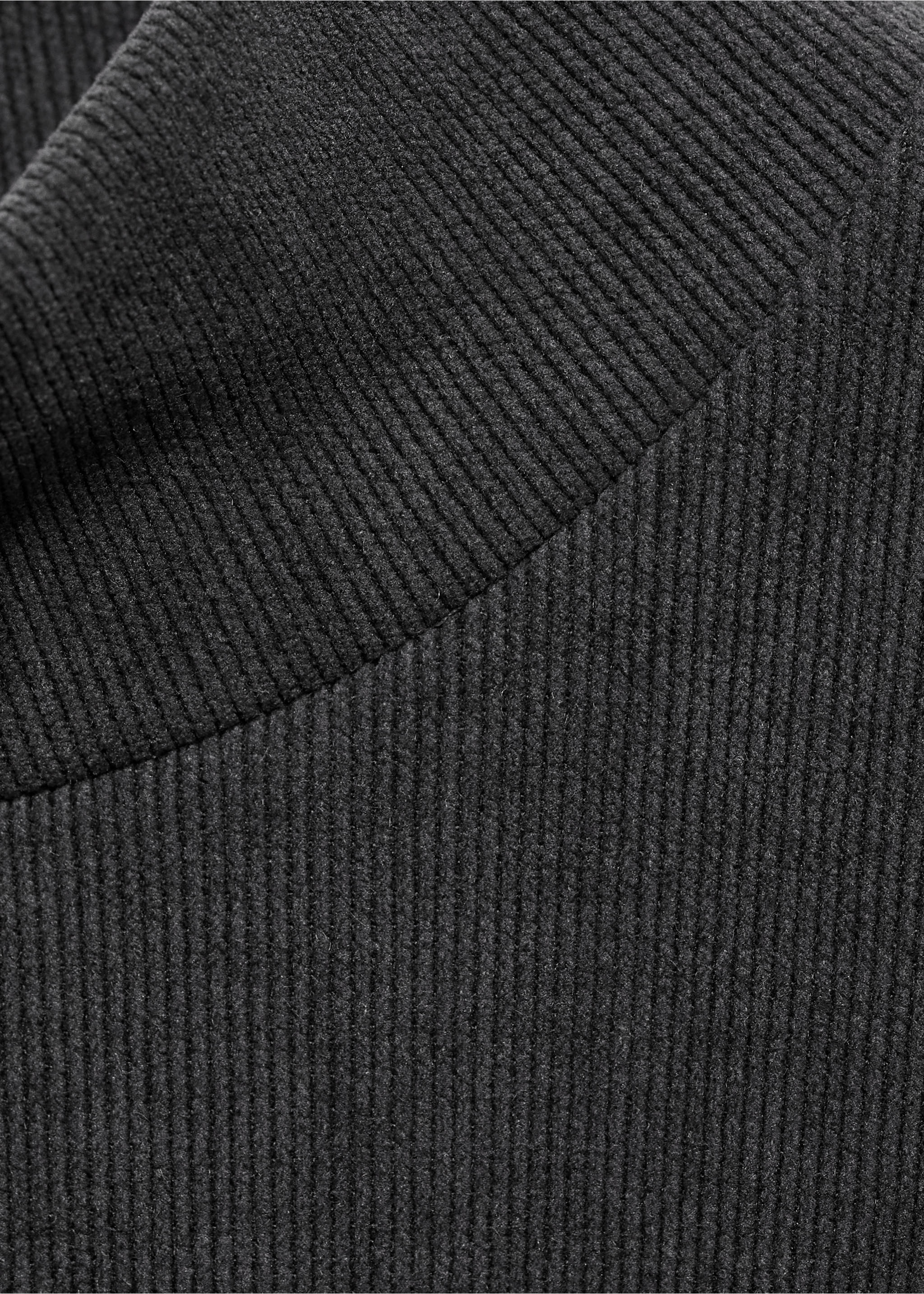 Corduroy maternity sweater - Details of the article 8, Dark Heather Grey. Ref: 87040644-00.