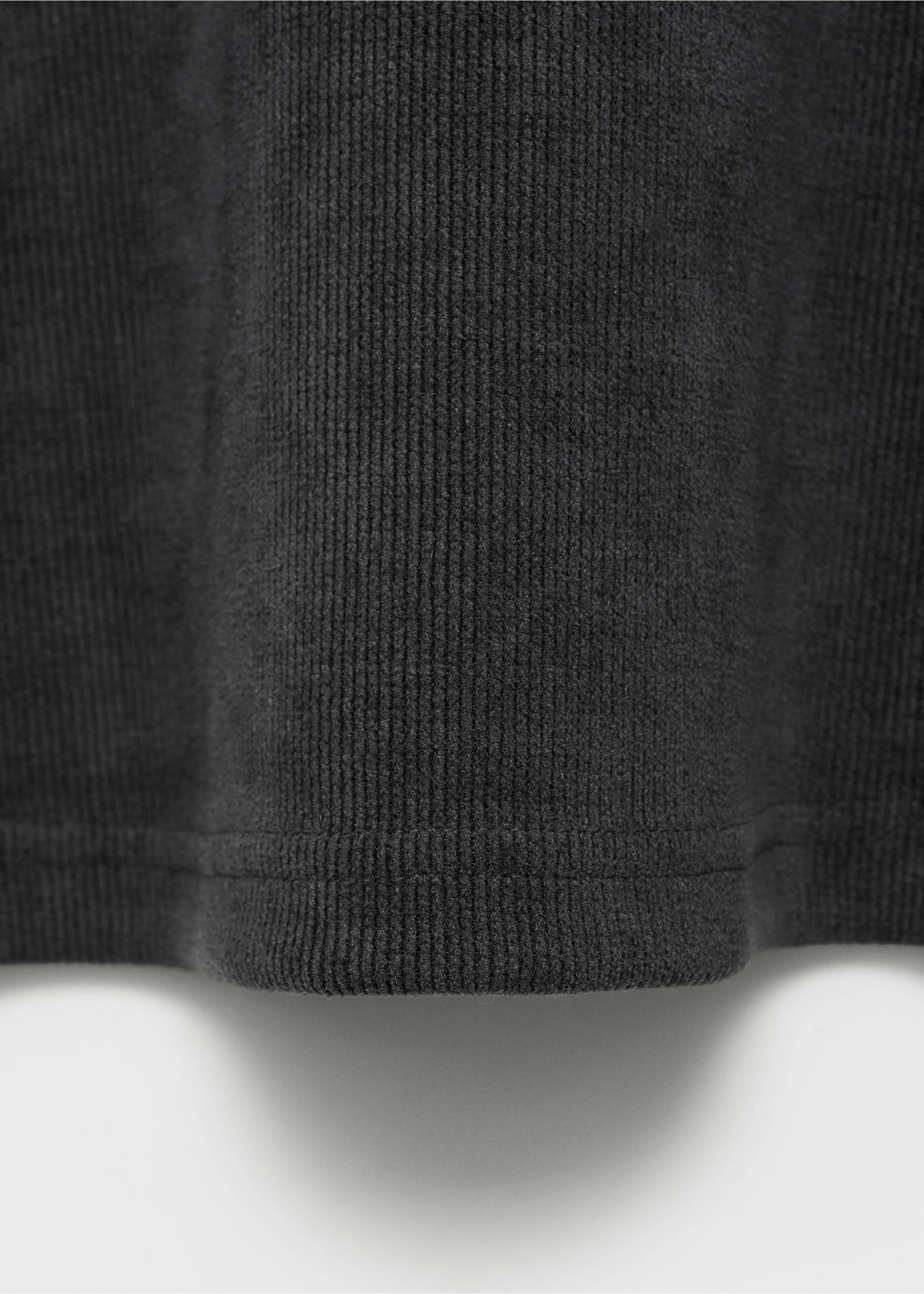 Corduroy maternity sweater - Details of the article 0, Dark Heather Grey. Ref: 87040644-00.