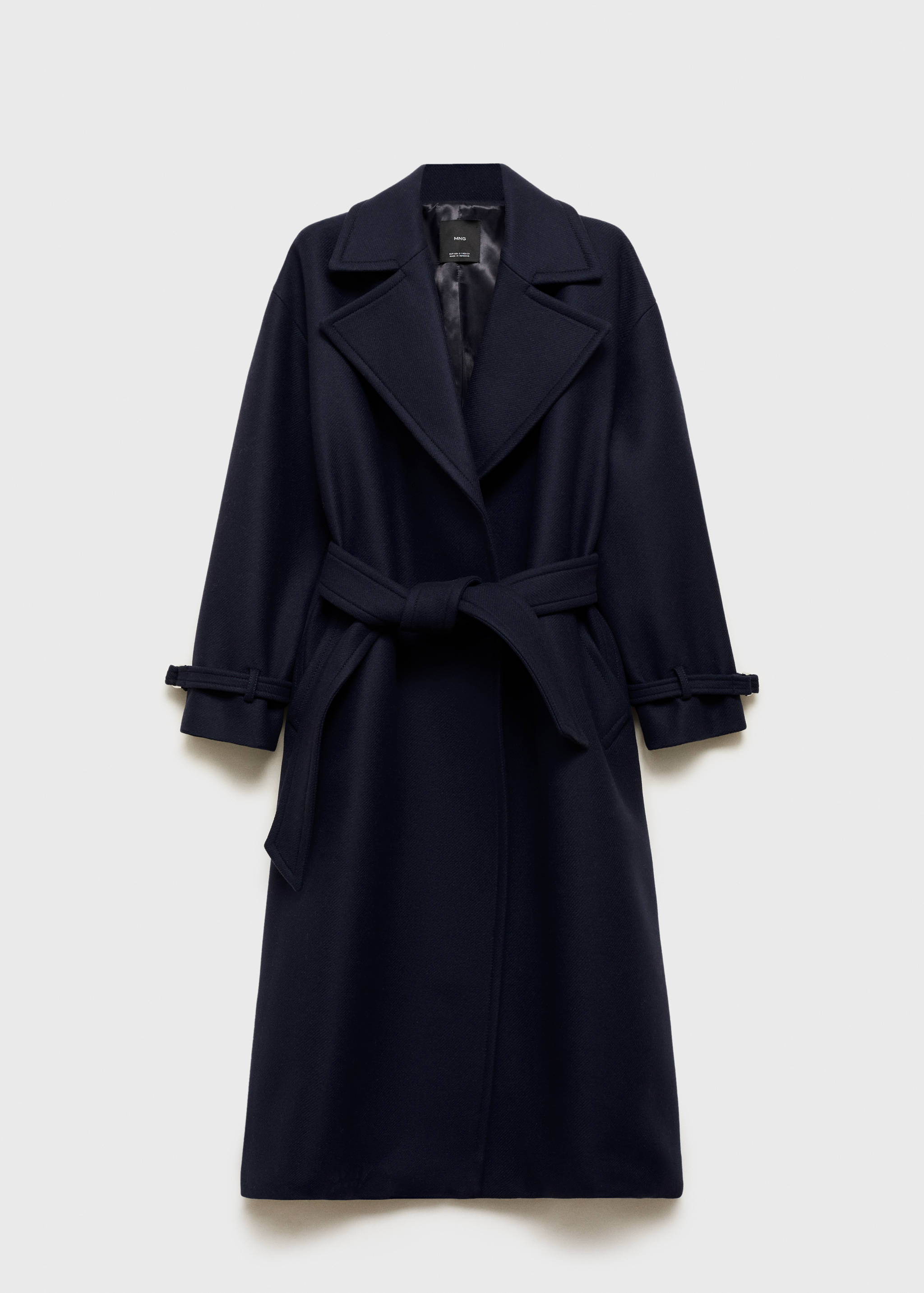 Long virgin wool coat - Article without model