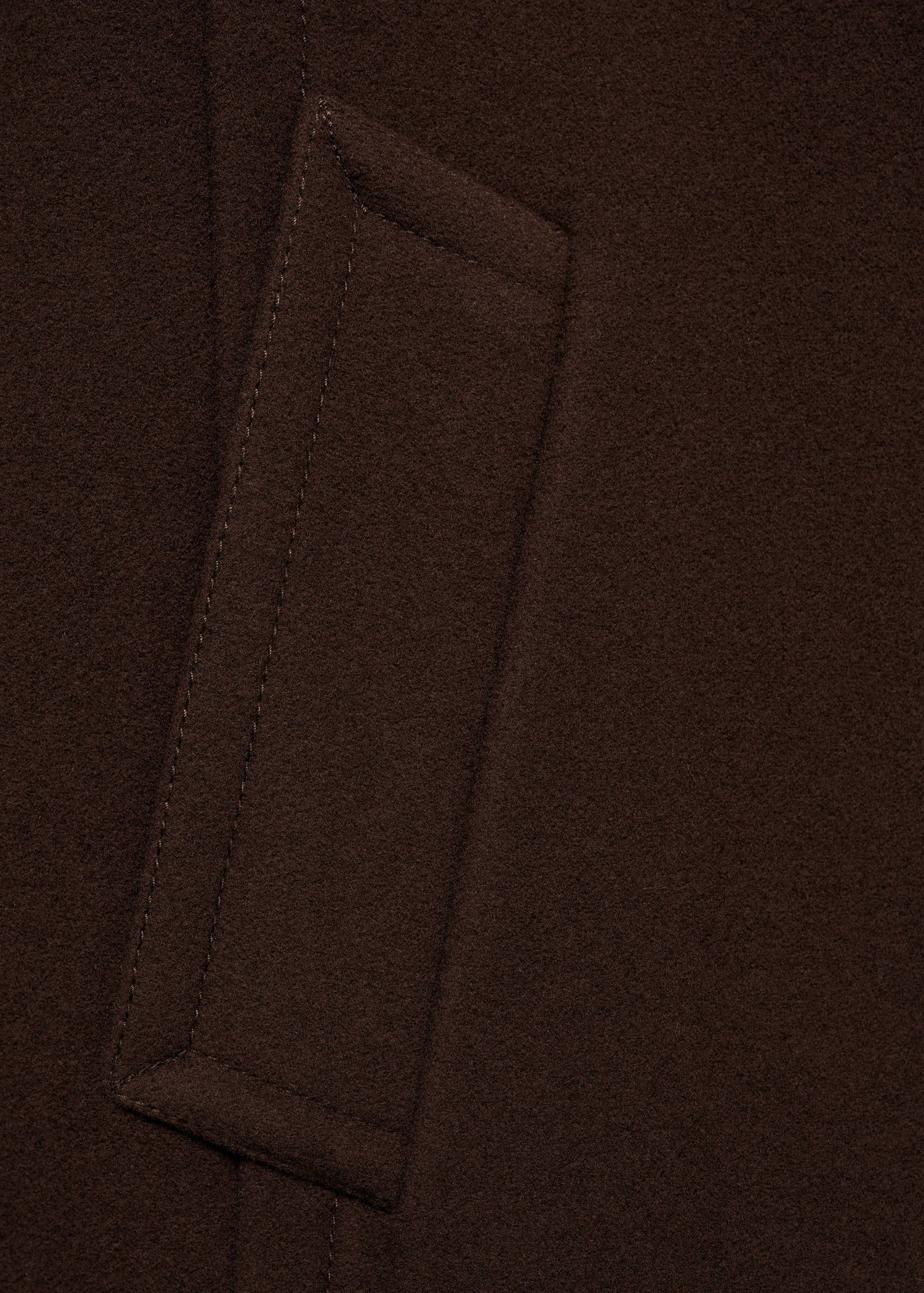 Короткое пальто из чистой шерсти - Деталь изделия 0