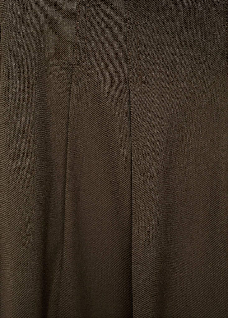 Wide leg suit trousers — Khaki