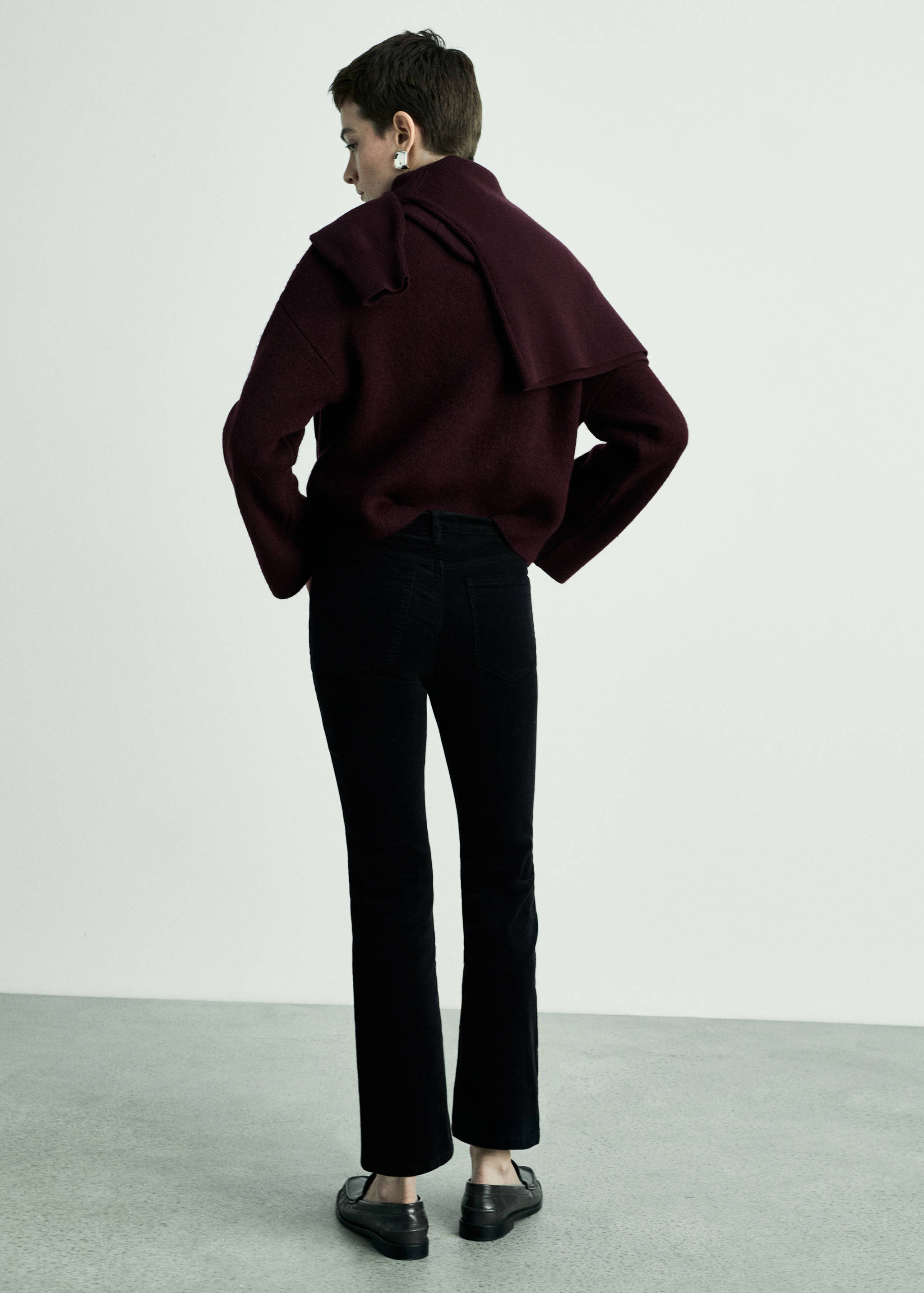 Sienna flared cropped corduroy jeans - Reverse of the article