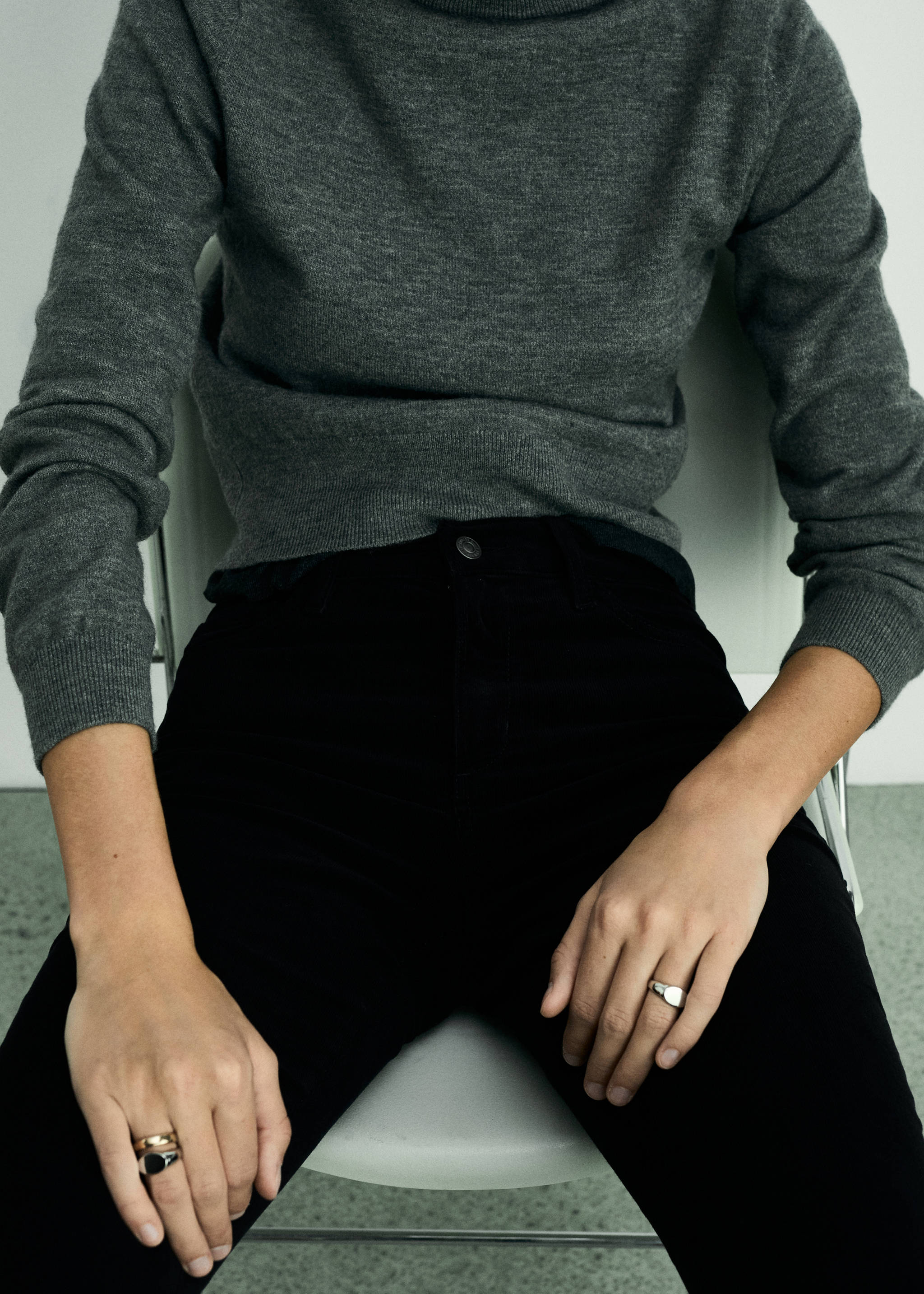 Sienna flared cropped corduroy jeans - Details of the article 6