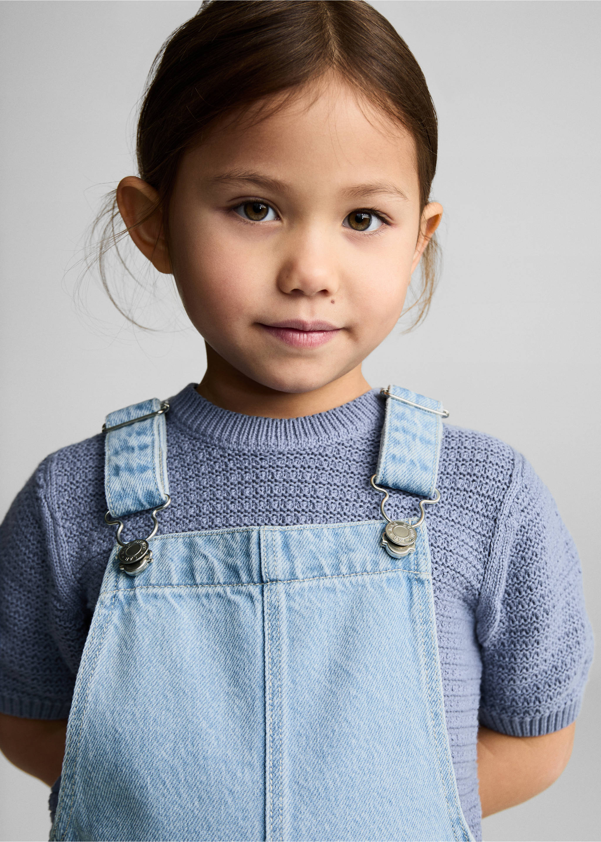 Pichi corto vaquero - Detalle del artículo 1, Azul claro. Ref: 87041046-00.