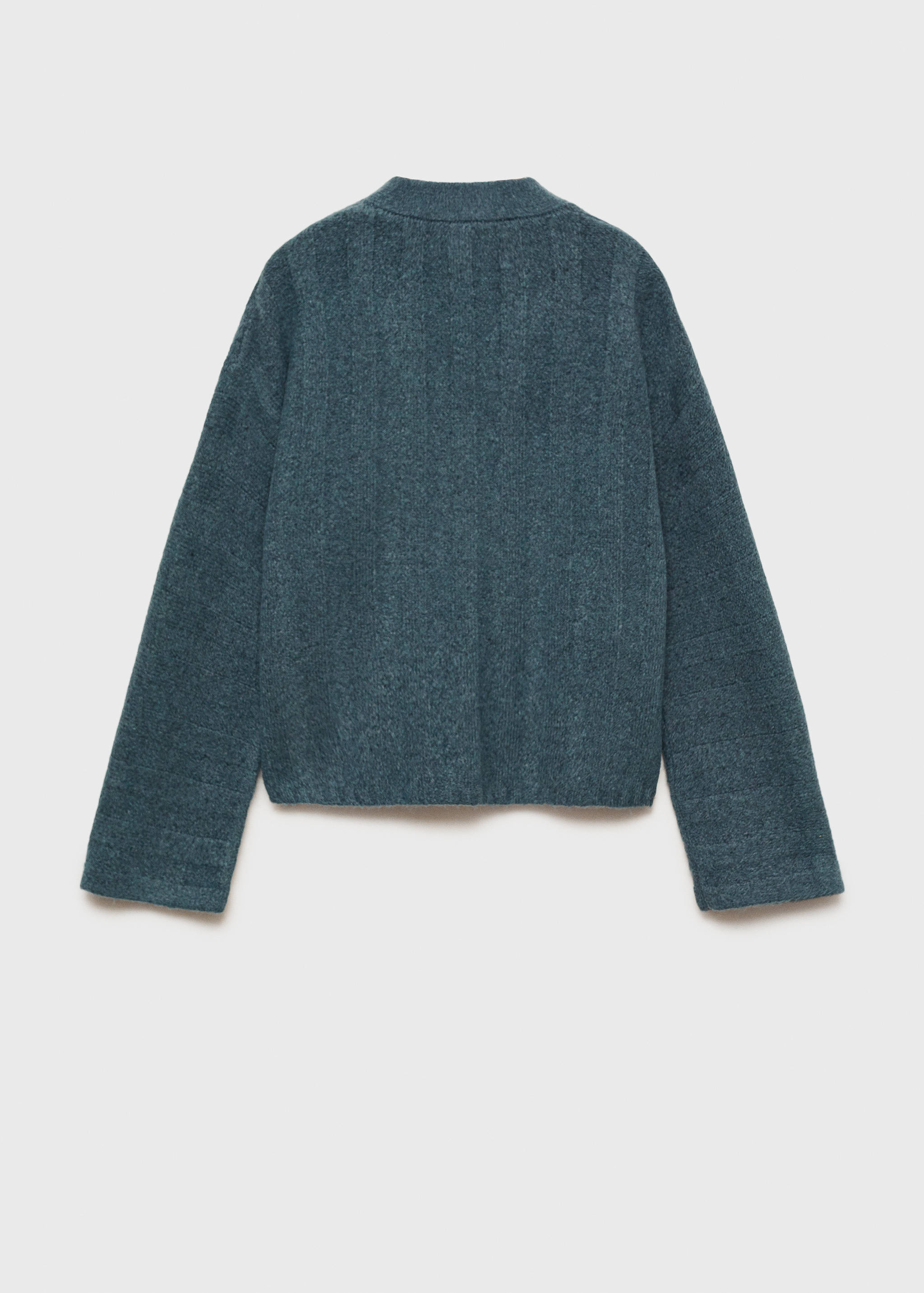 Striped knitted cardigan - Reverse of the article