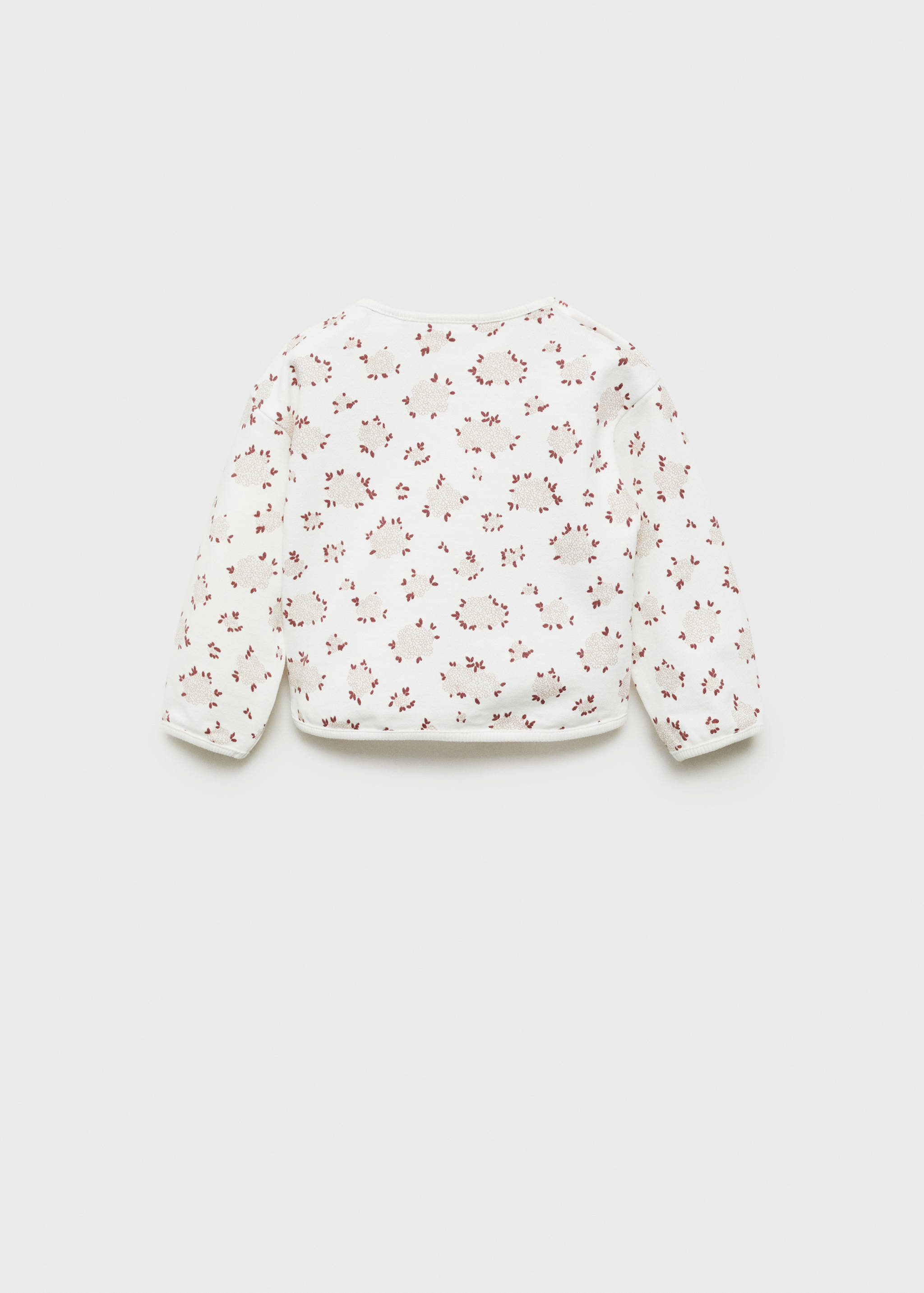 Floral printed sweatshirt - Reverse of the article
