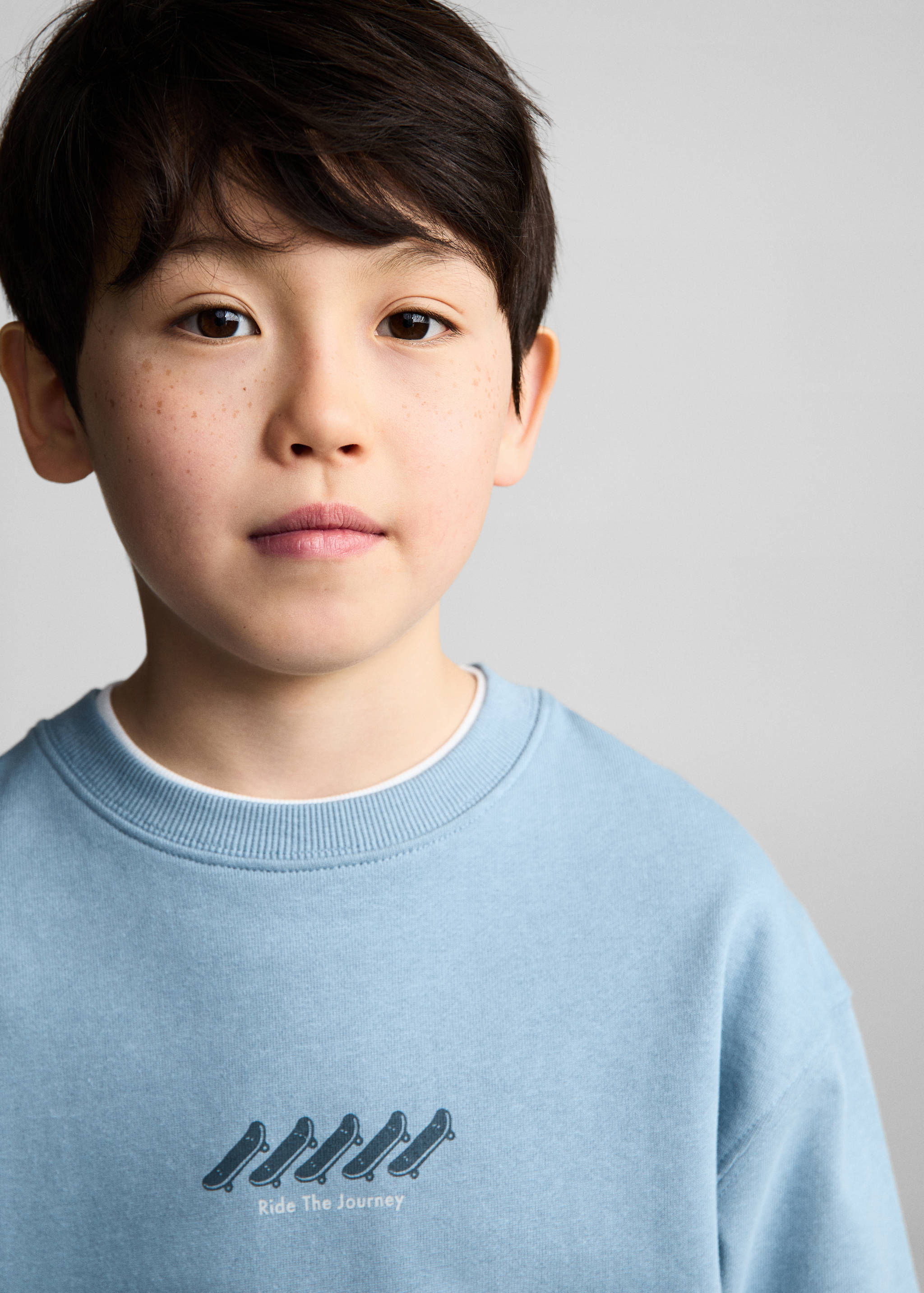 Принтованный свитшот из хлопка - Деталь изделия 1