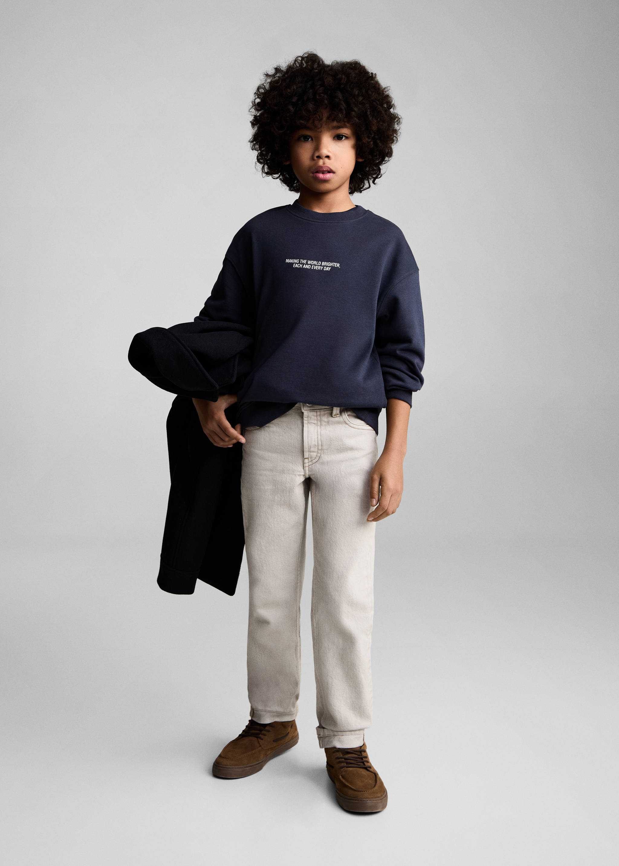 Sudadera algodón estampada - Plano general