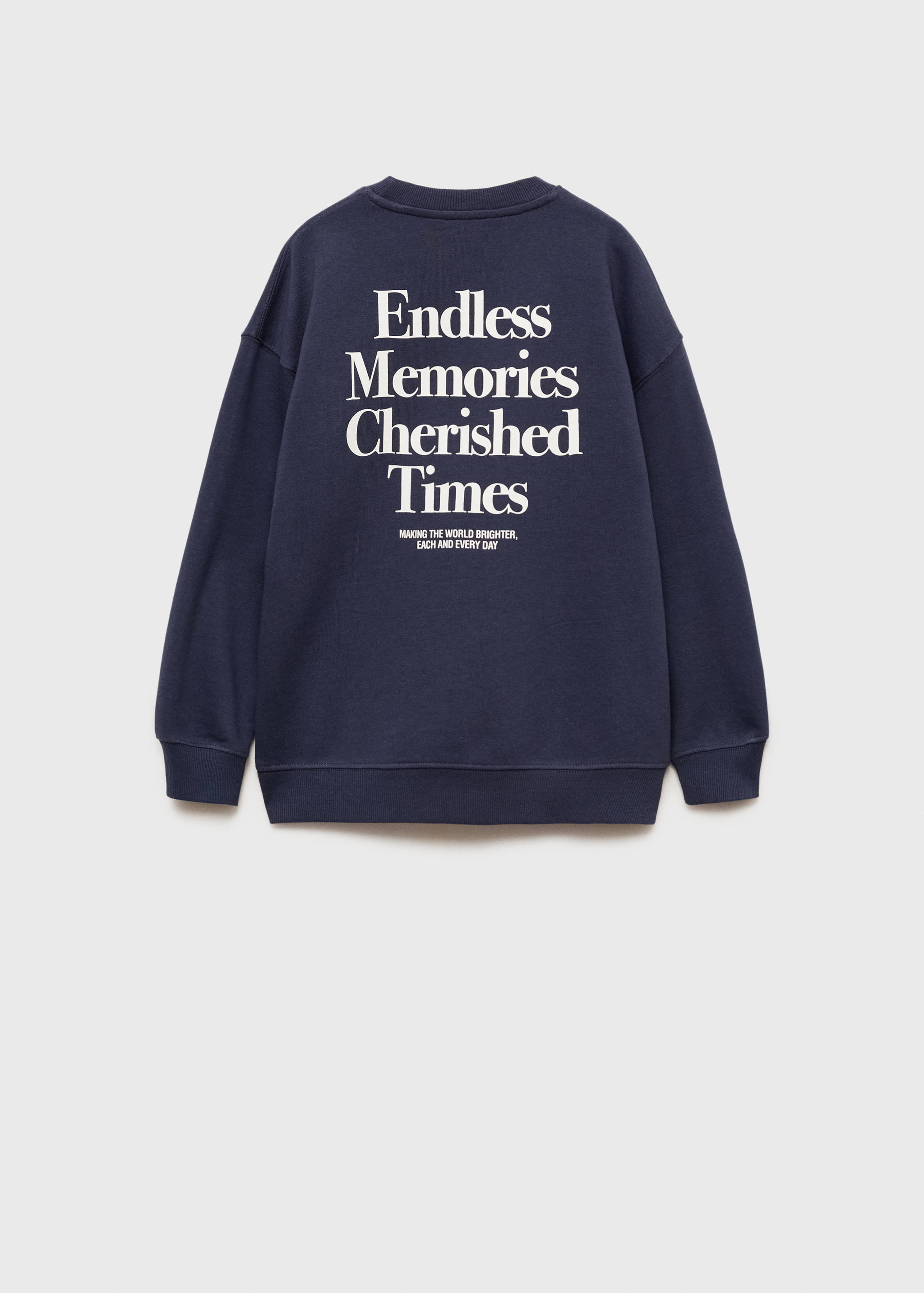 Sudadera algodón estampada - Reverso del artículo