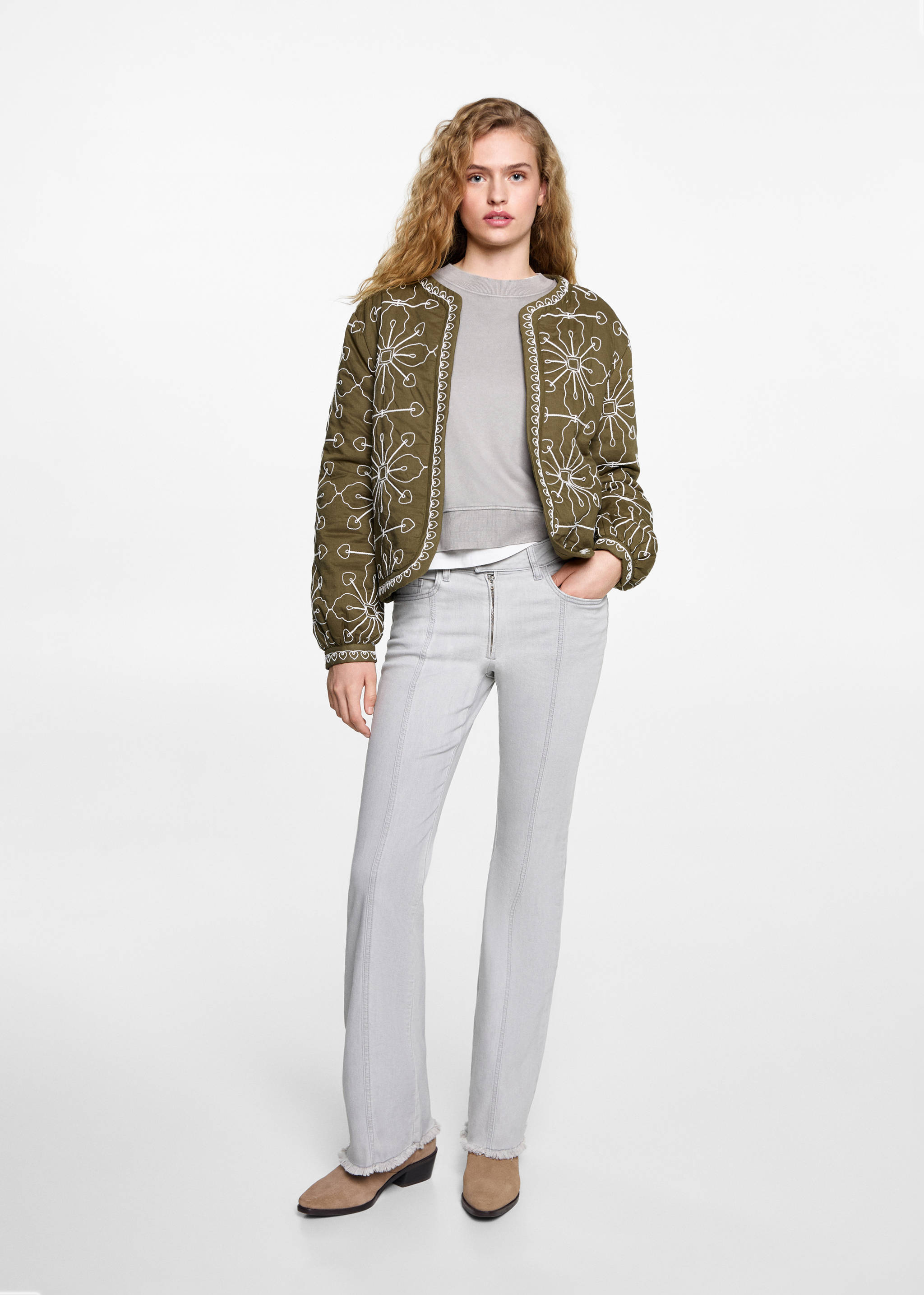 Quilted cotton jacket - General plane