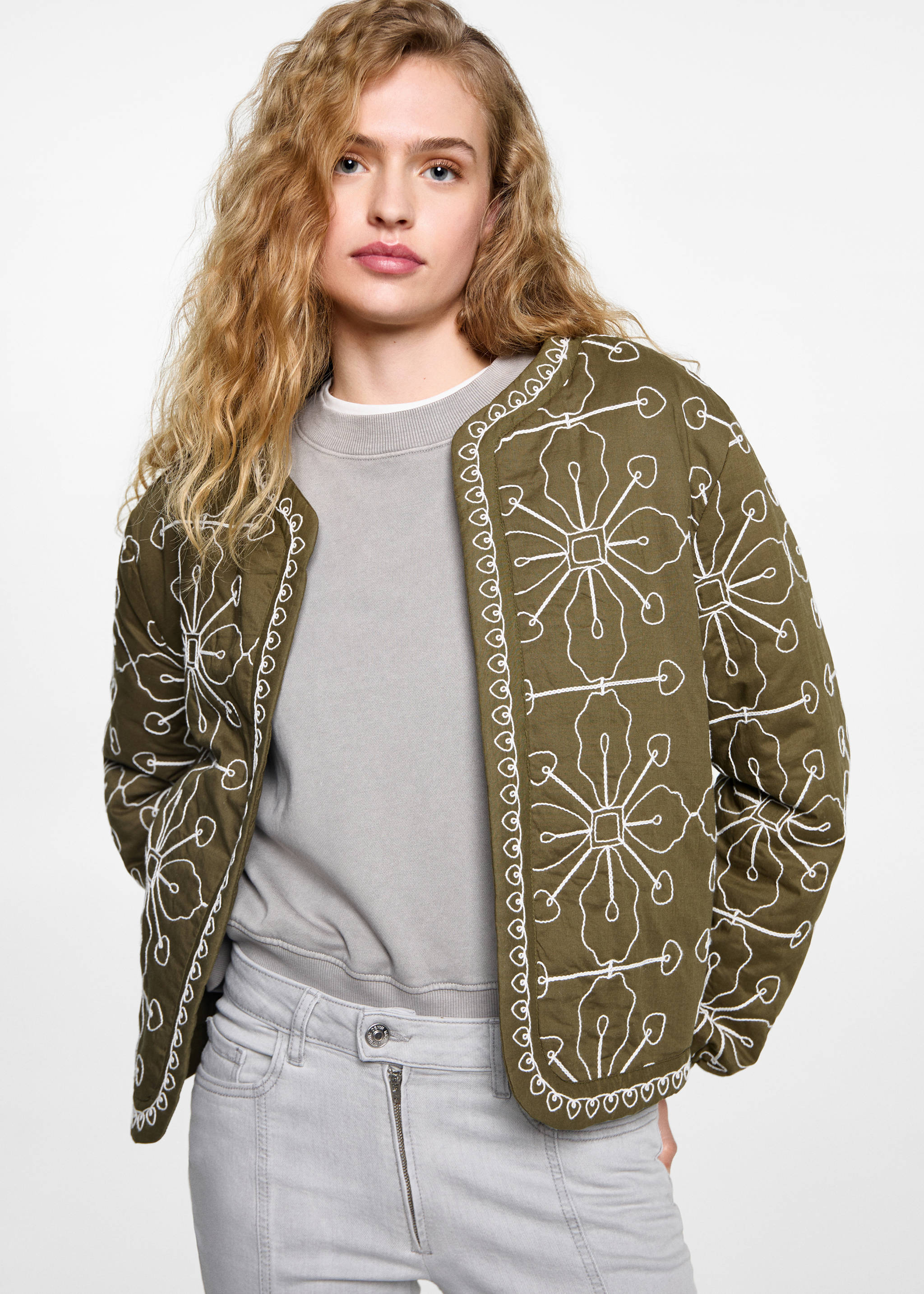 Quilted cotton jacket - Medium plane