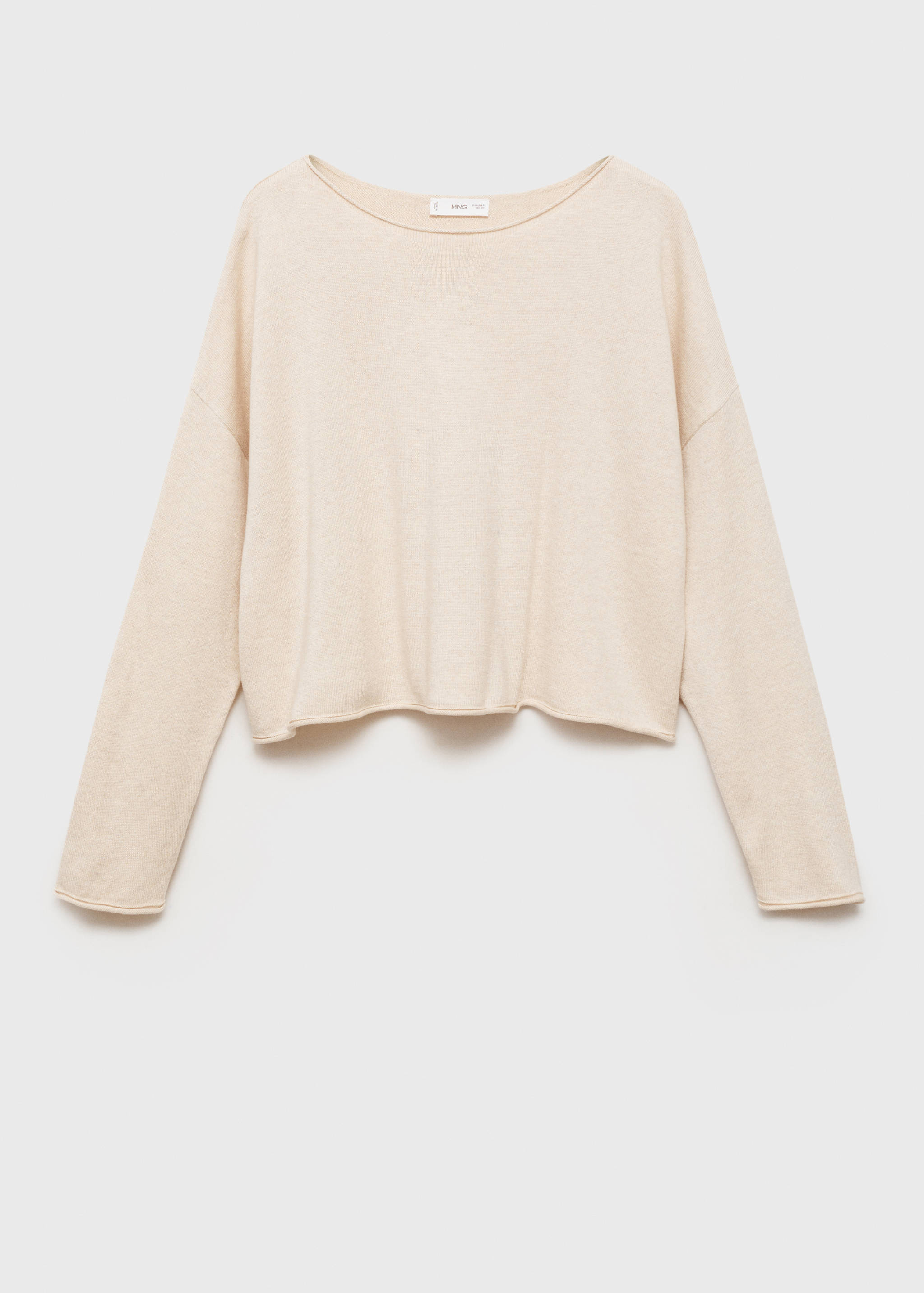 Oversized fine-knit sweater - Article without model