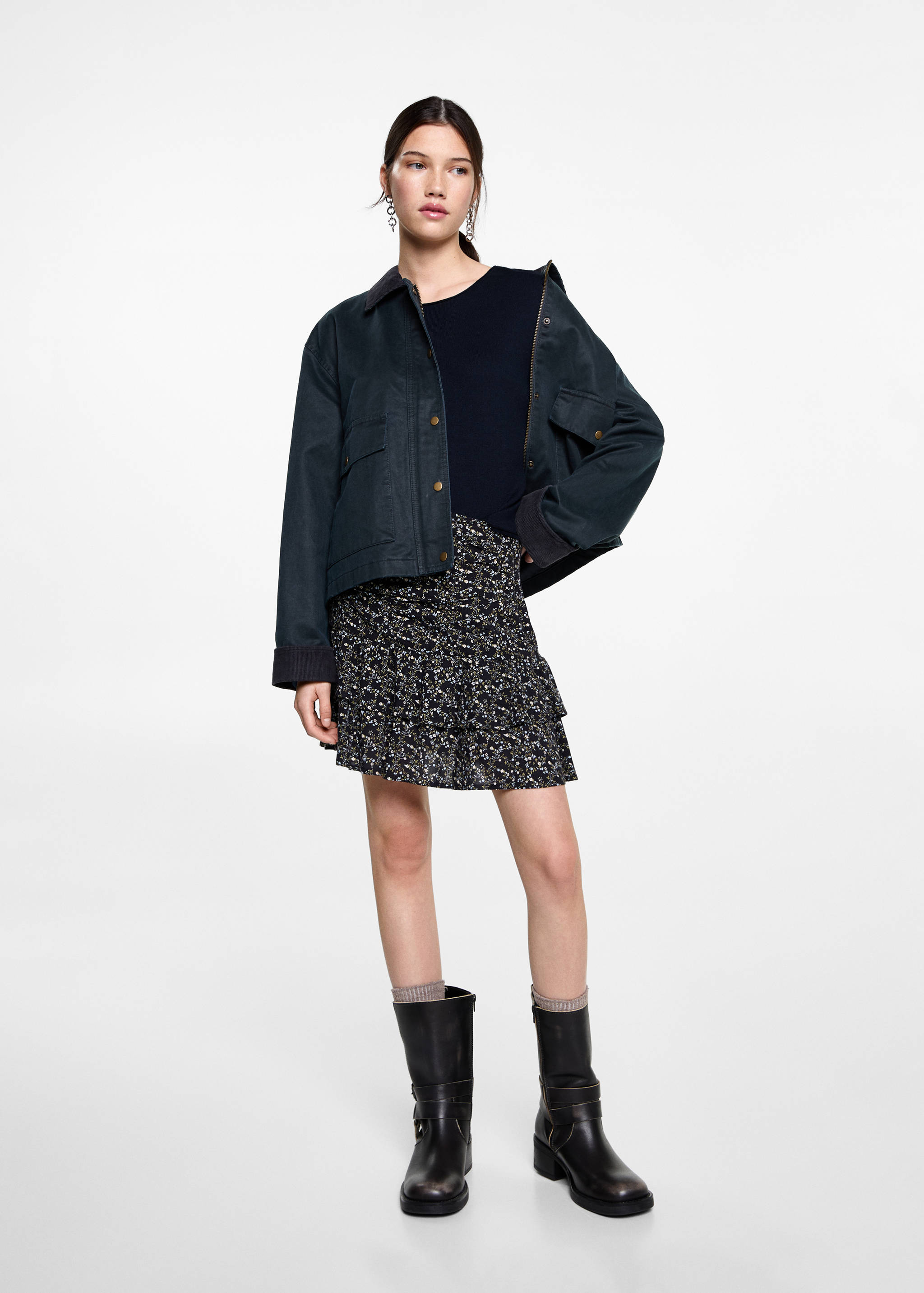 Oversized fine-knit sweater - General plane