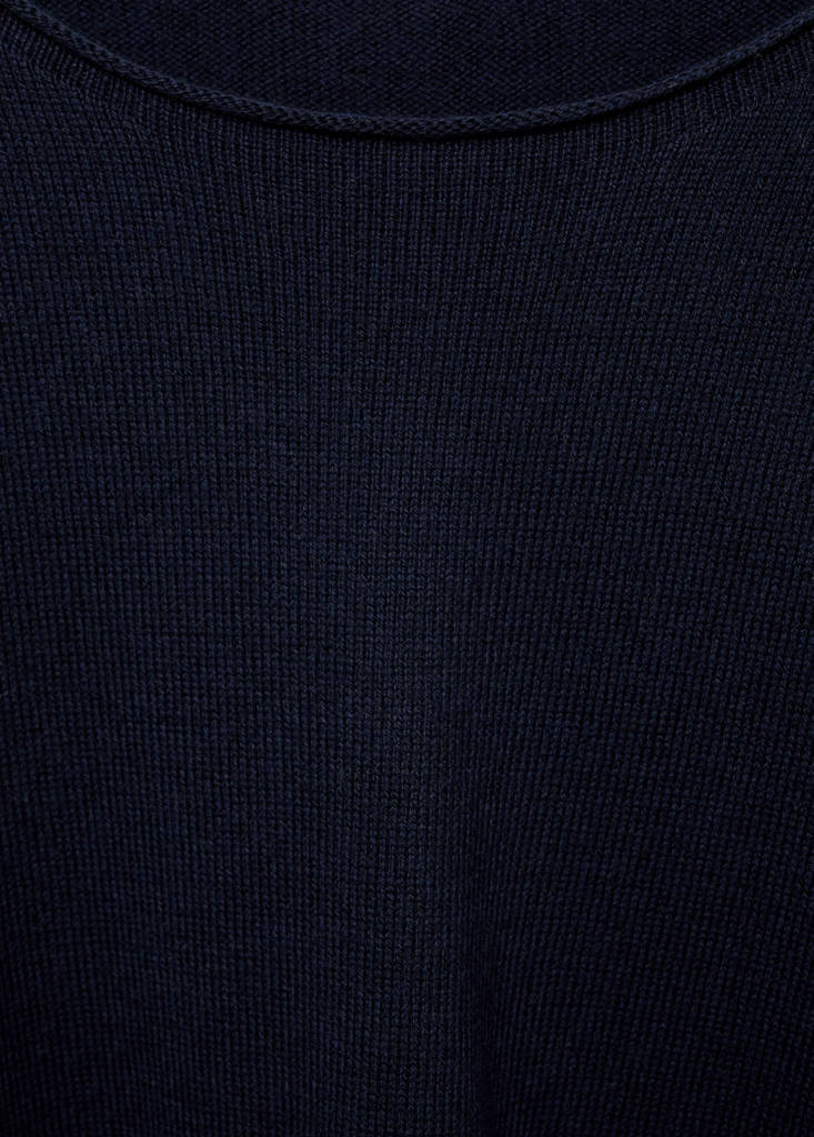 Oversized fine-knit sweater — Dark Navy