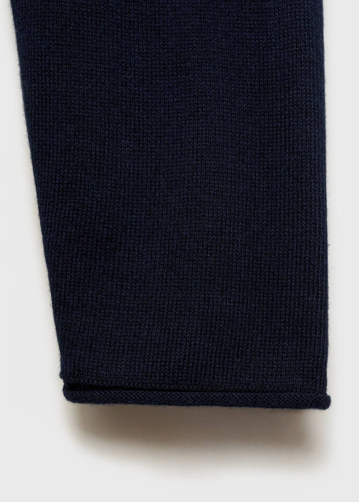 Oversized fine-knit sweater — Dark Navy