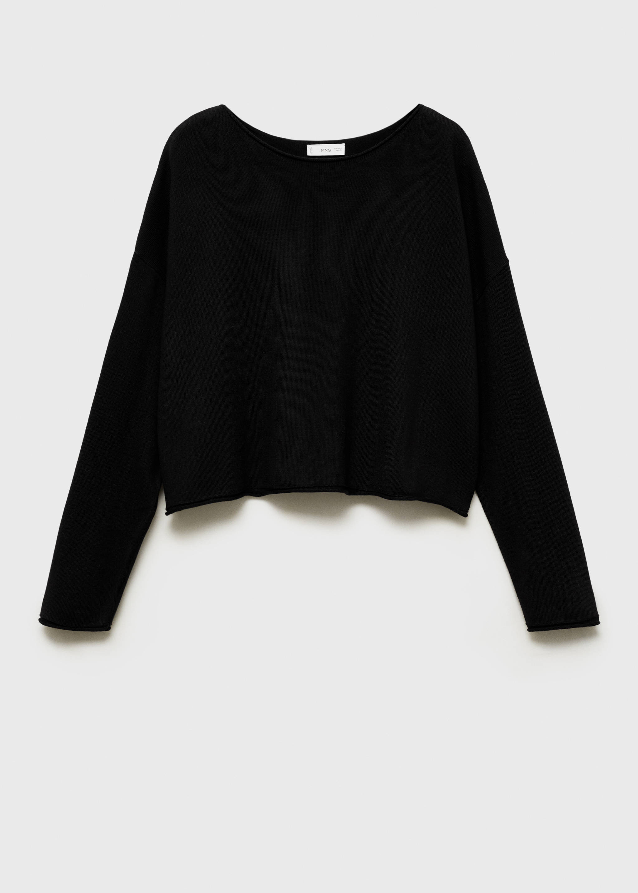 Oversized fine-knit sweater - Article without model