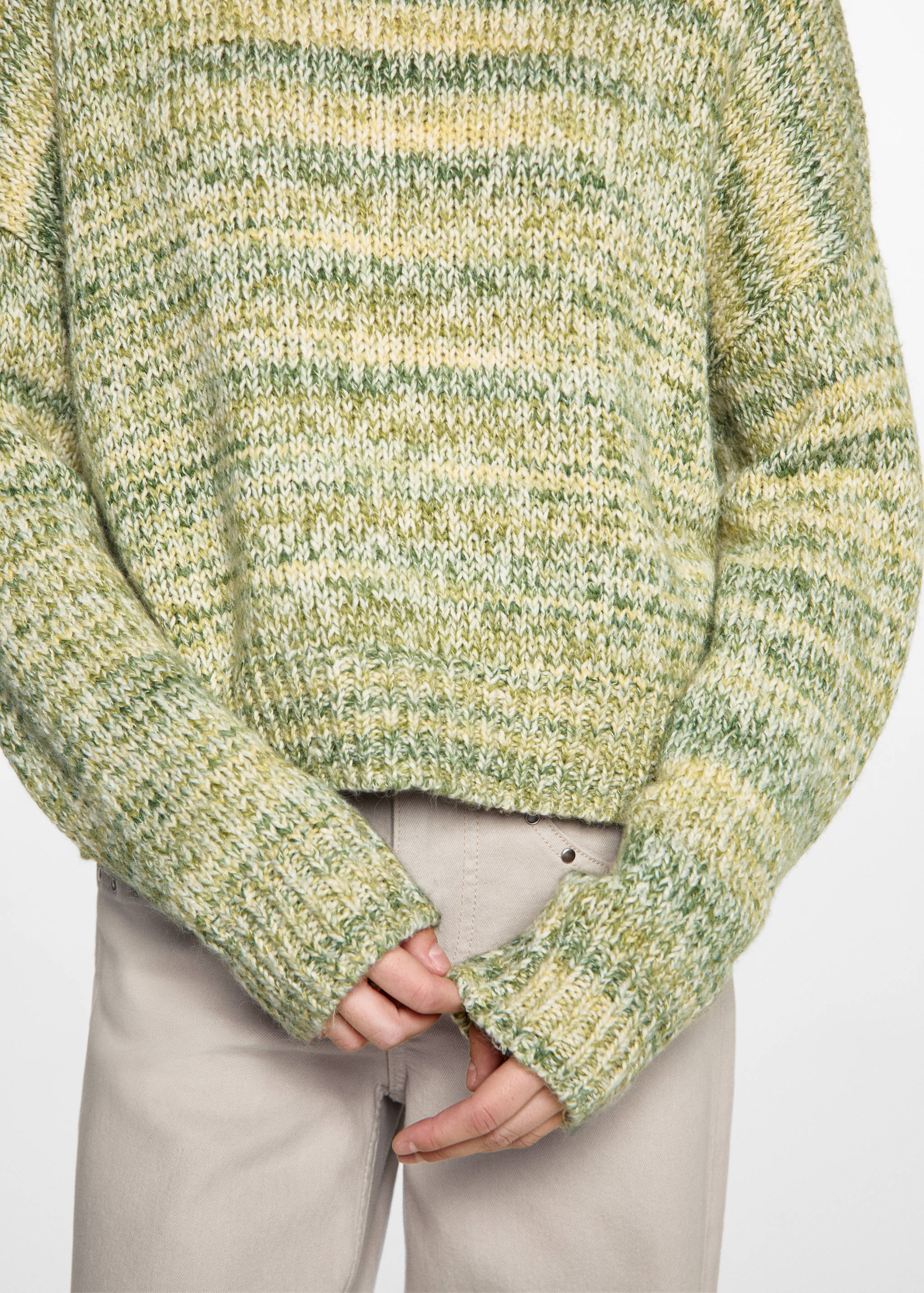 Marbled knitted sweater - Details of the article 6
