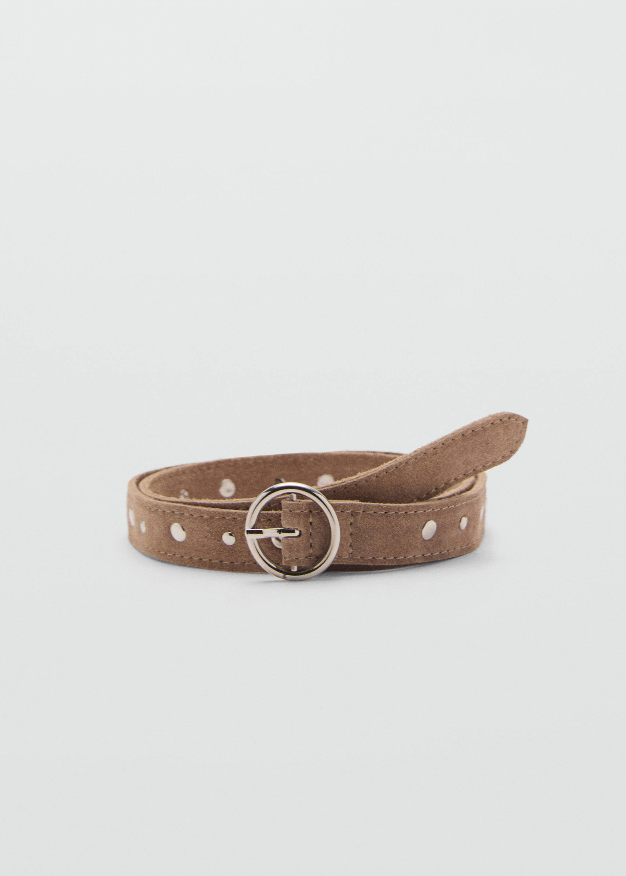 Laser-cut suede belt - Barang tanpa model
