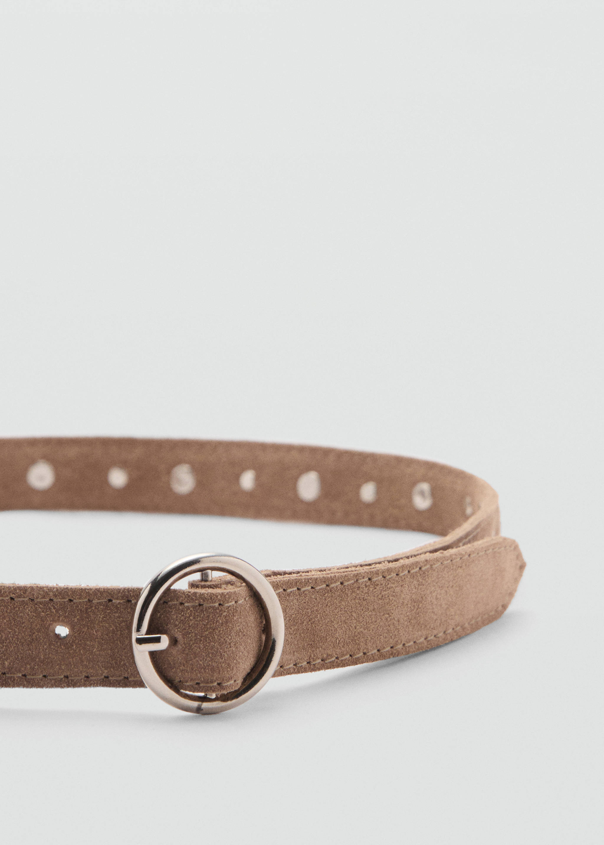 Laser-cut suede belt - Tampilan Sedang