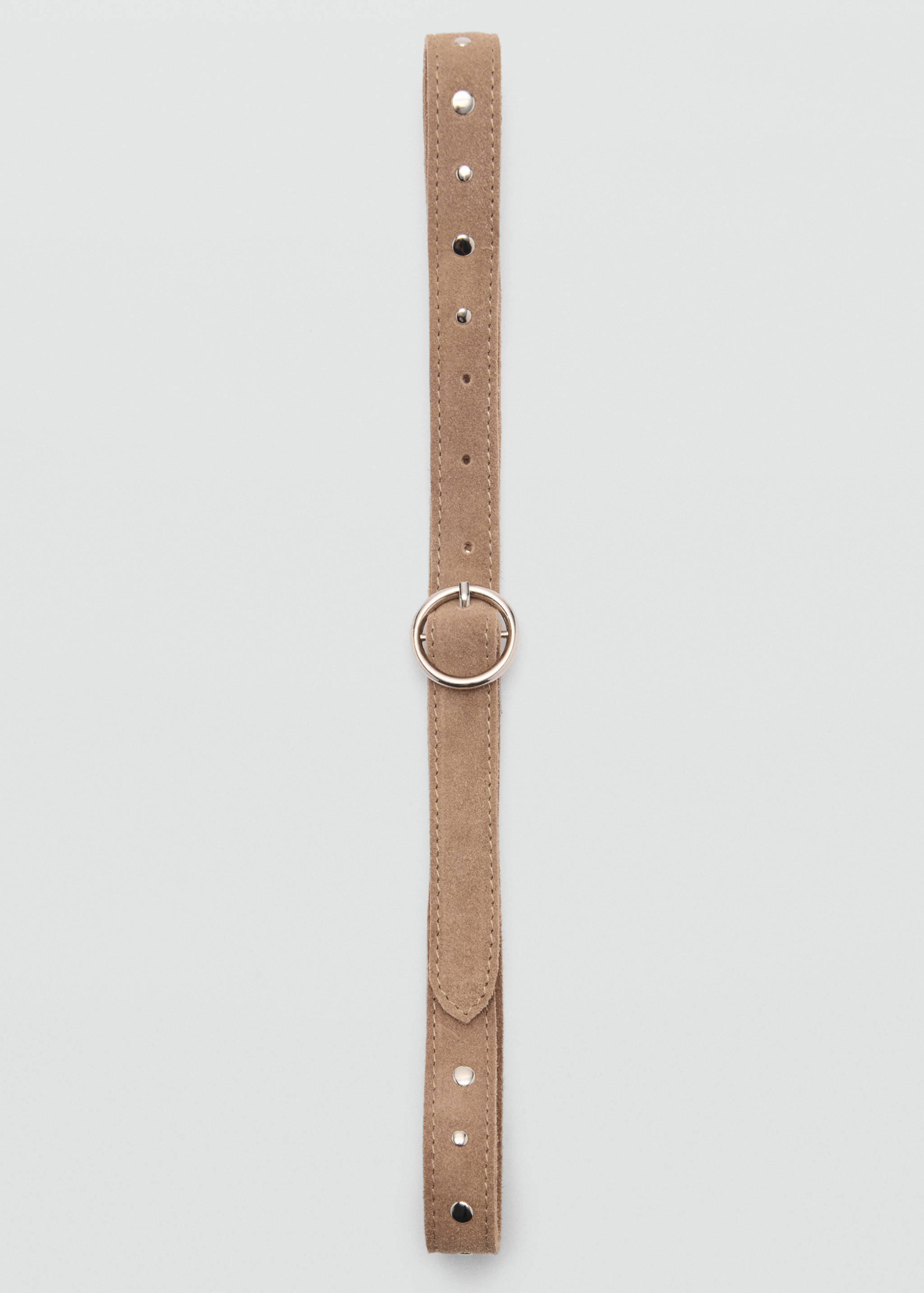 Laser-cut suede belt - Rincian barang 1