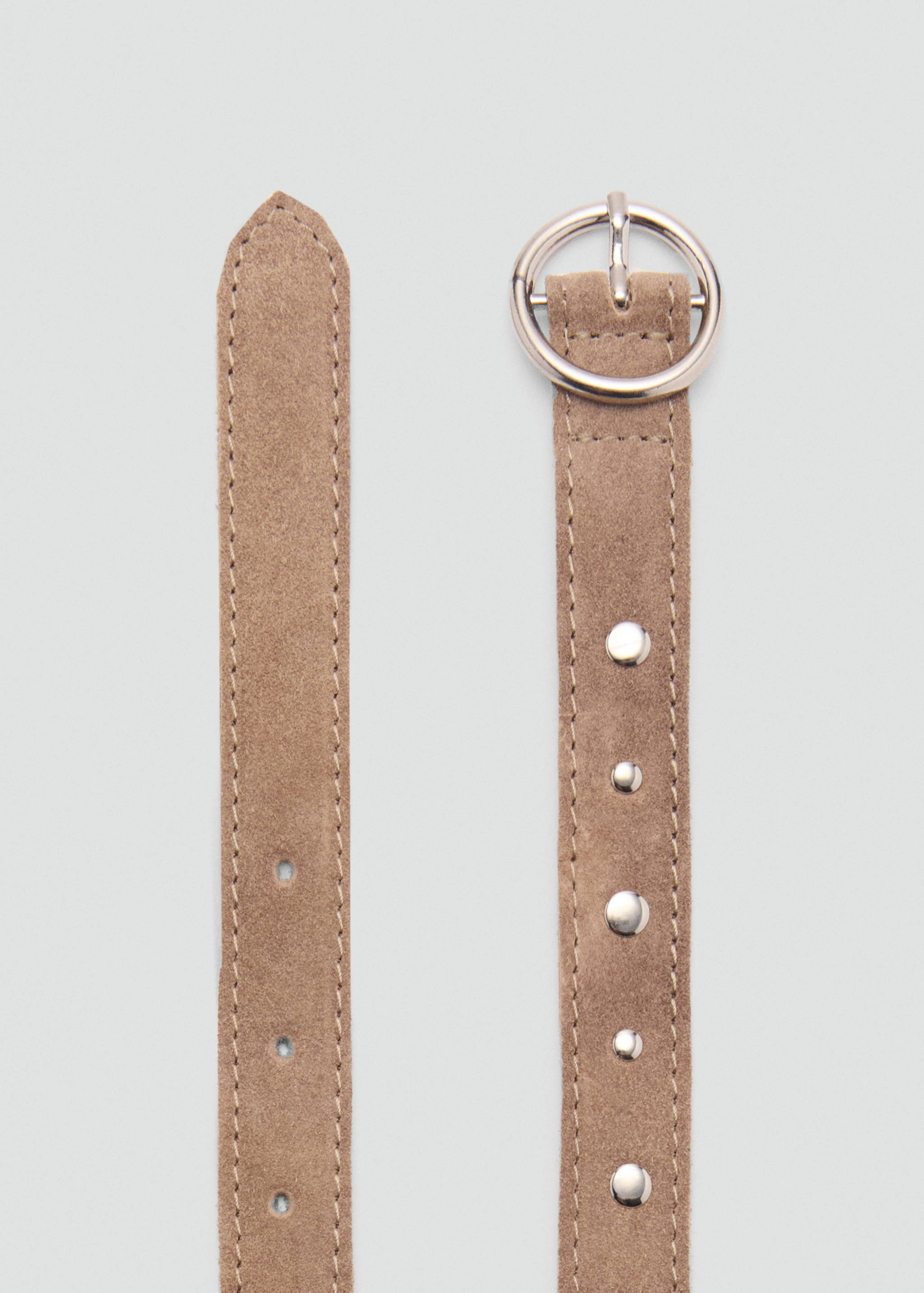 Laser-cut suede belt - Rincian barang 2