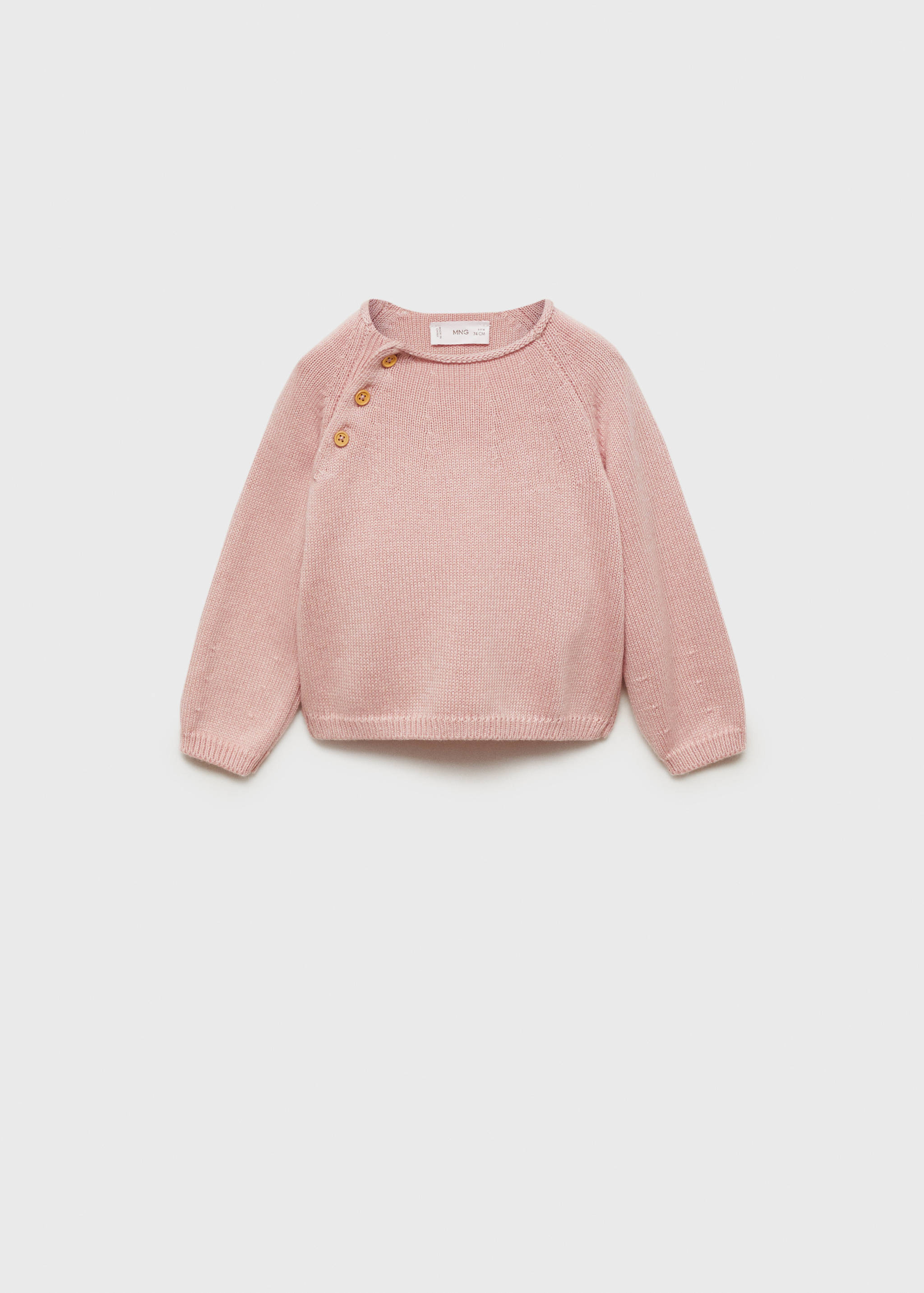 Camisola de malha com pormenor de botões - Artigo sem modelo