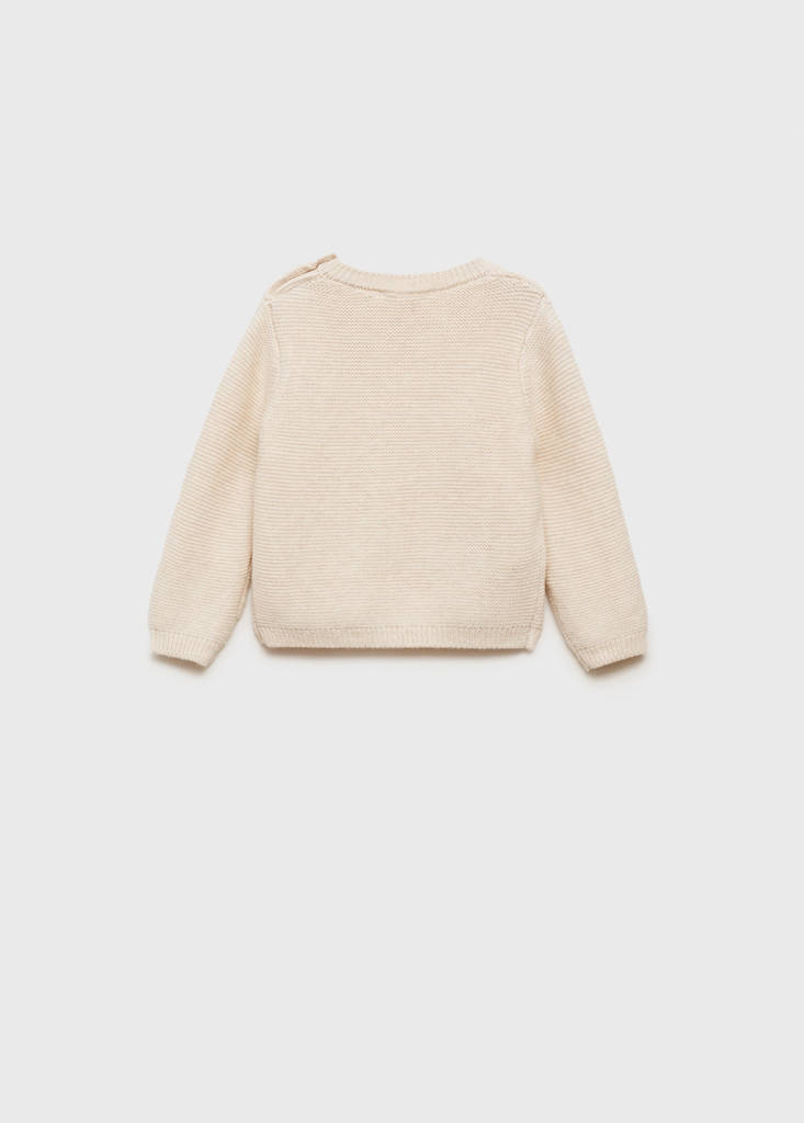 Knit pocket sweater — Sand