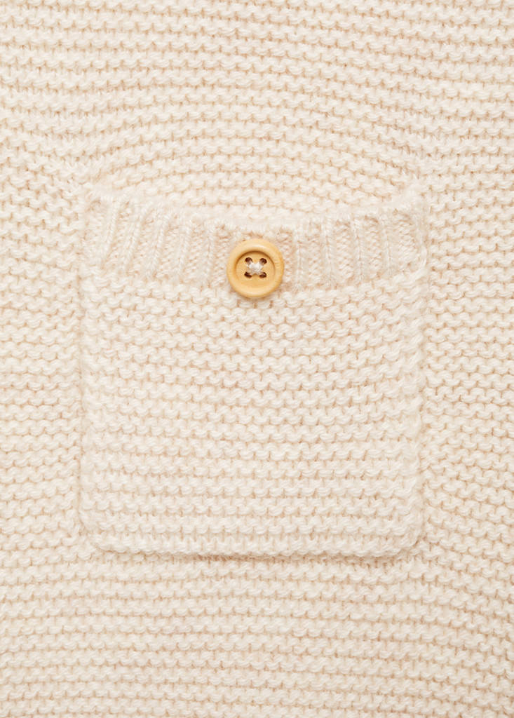 Knit pocket sweater — Sand